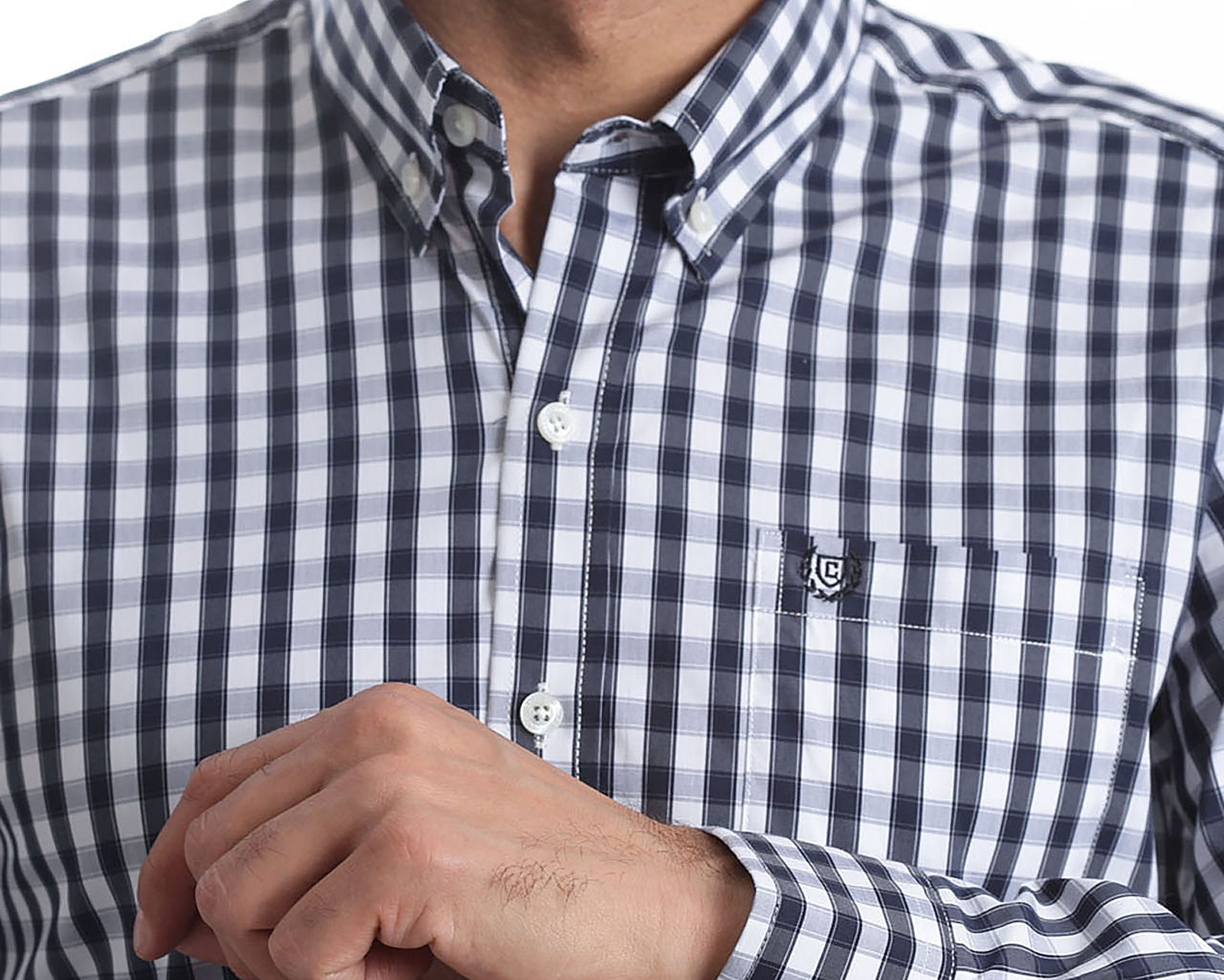 Foto 5 pulgar | Foto 4 | Camisa Casual de Algodón Chaps Slim Fit a Cuadros para Hombre