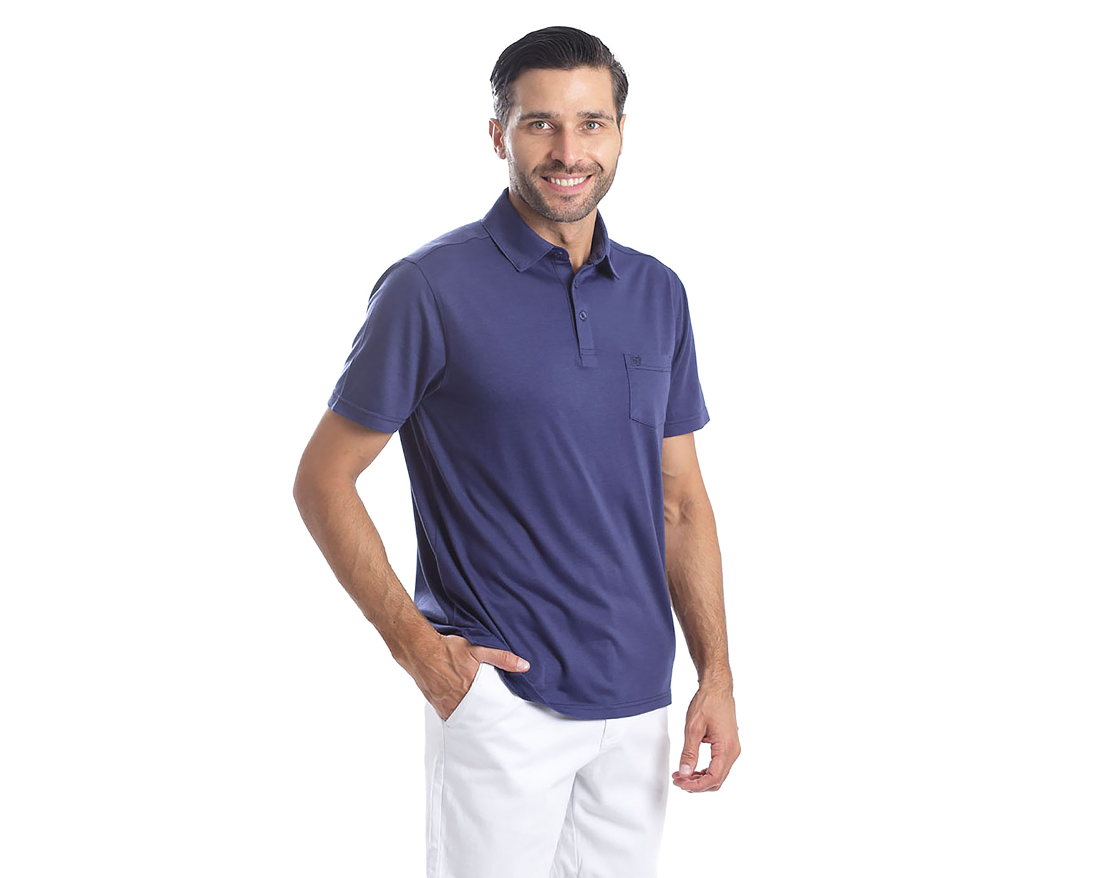 Foto 2 | Foto 2 | Playera Polo Chaps Azul para Hombre