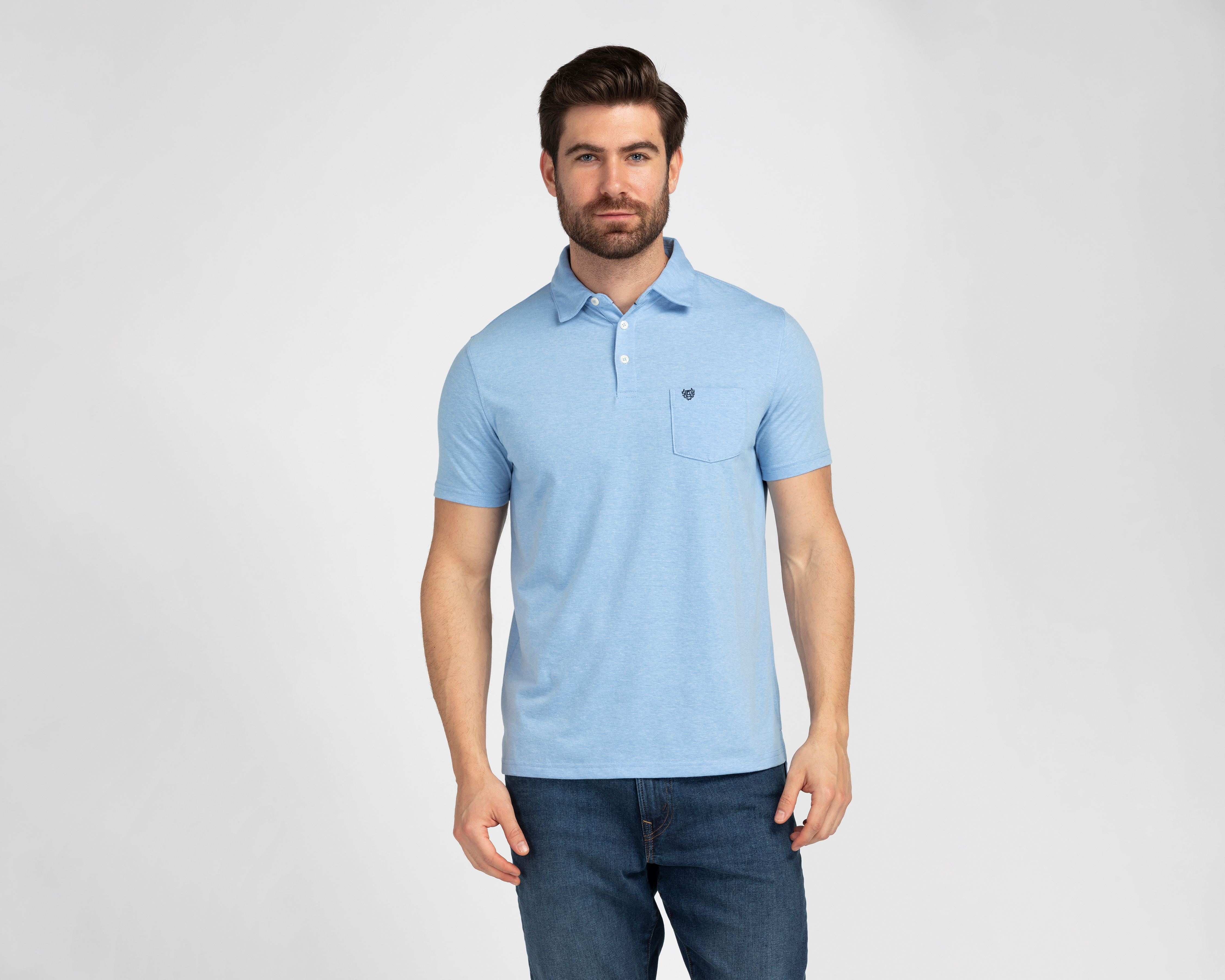 Foto 1 | Foto 1 | Playera Polo Chaps Azul para Hombre