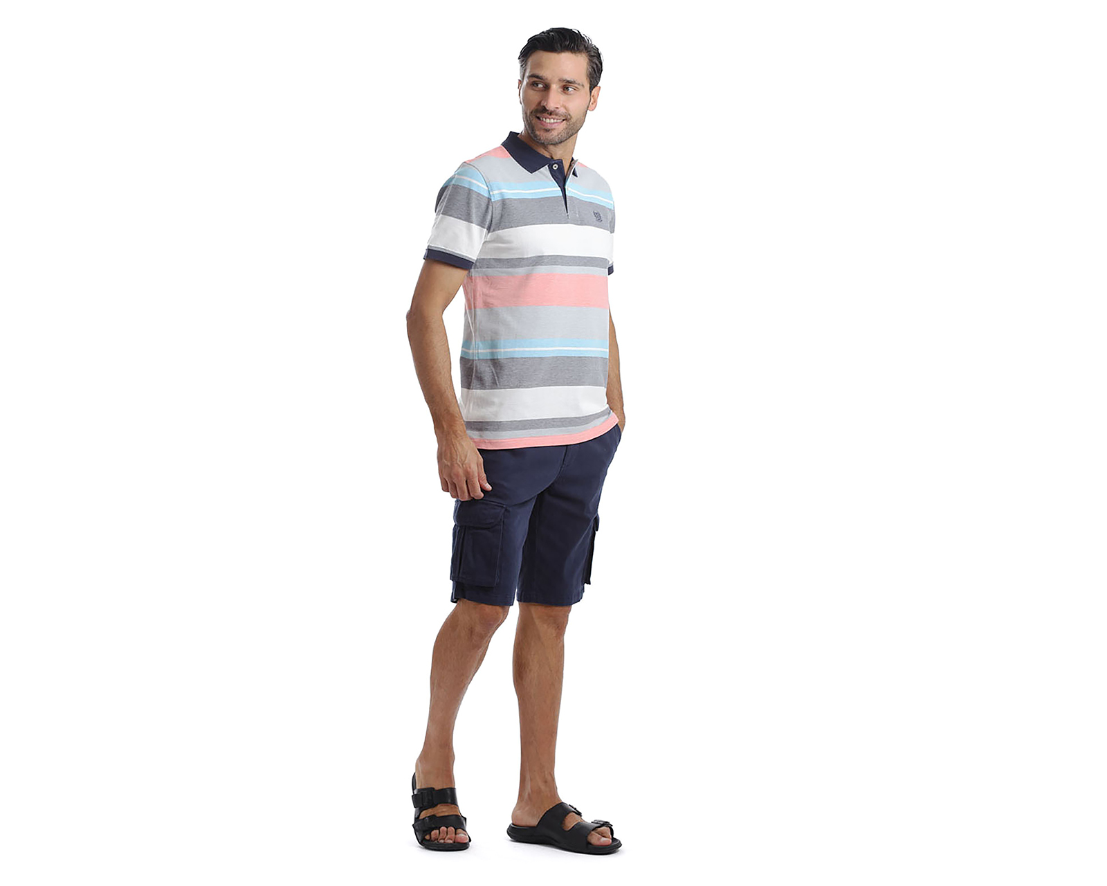 Foto 6 pulgar | Foto 5 | Playera Polo Chaps Multicolor para Hombre