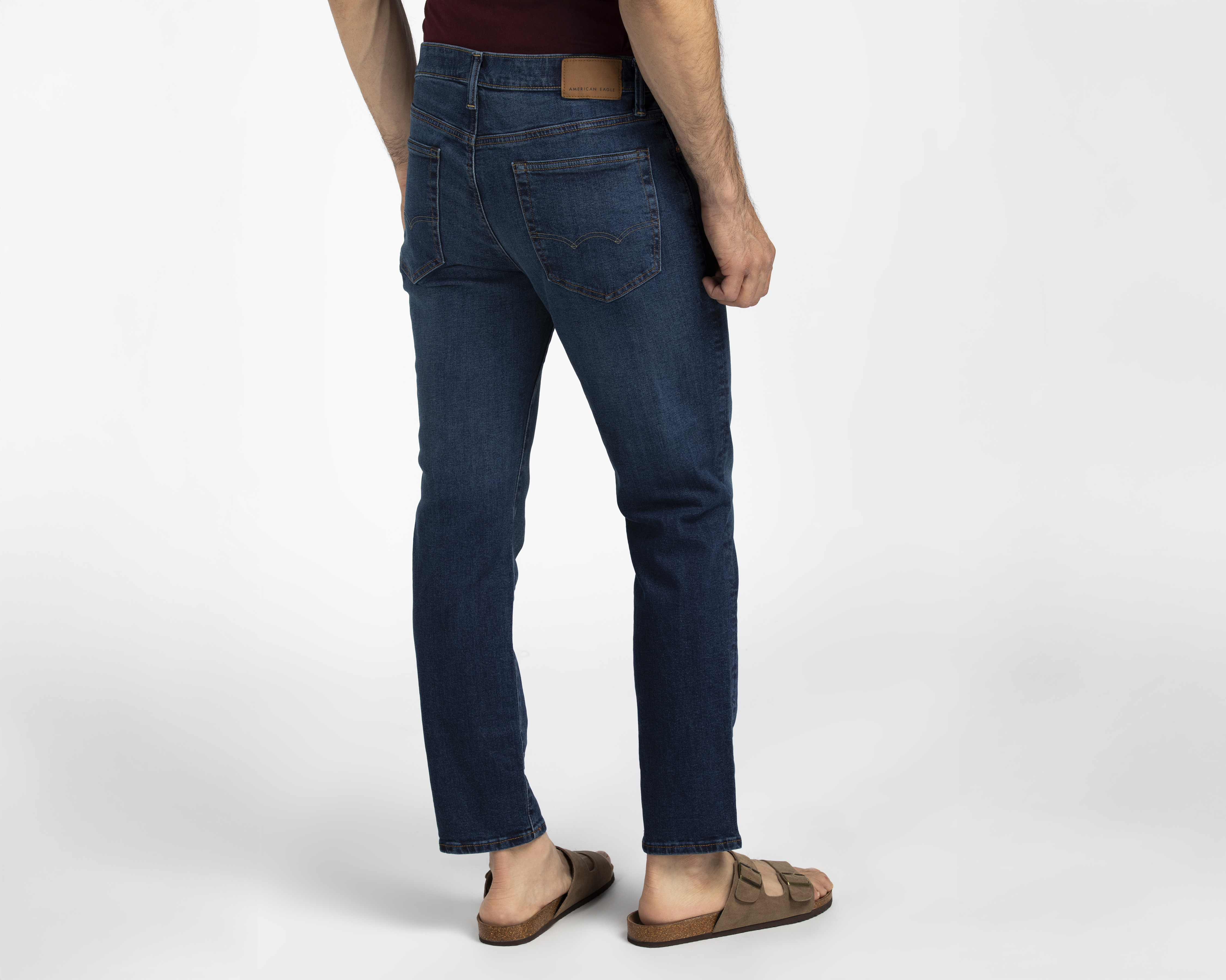 Foto 3 pulgar | Foto 2 | Jeans Slim Straight American Eagle Dark Wash para Hombre