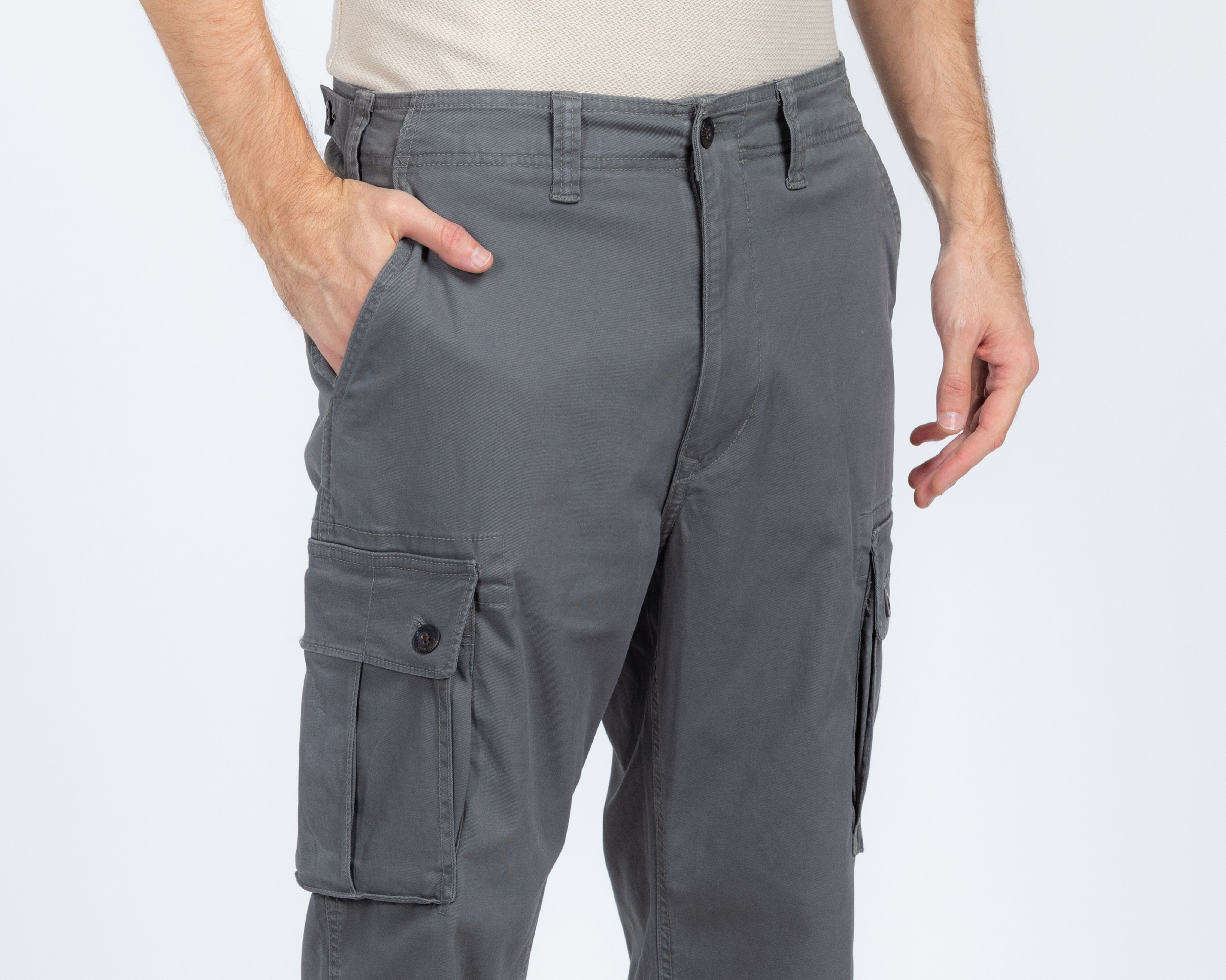 Foto 4 pulgar | Foto 3 | Pantalón Cargo American Eagle Gris para Hombre