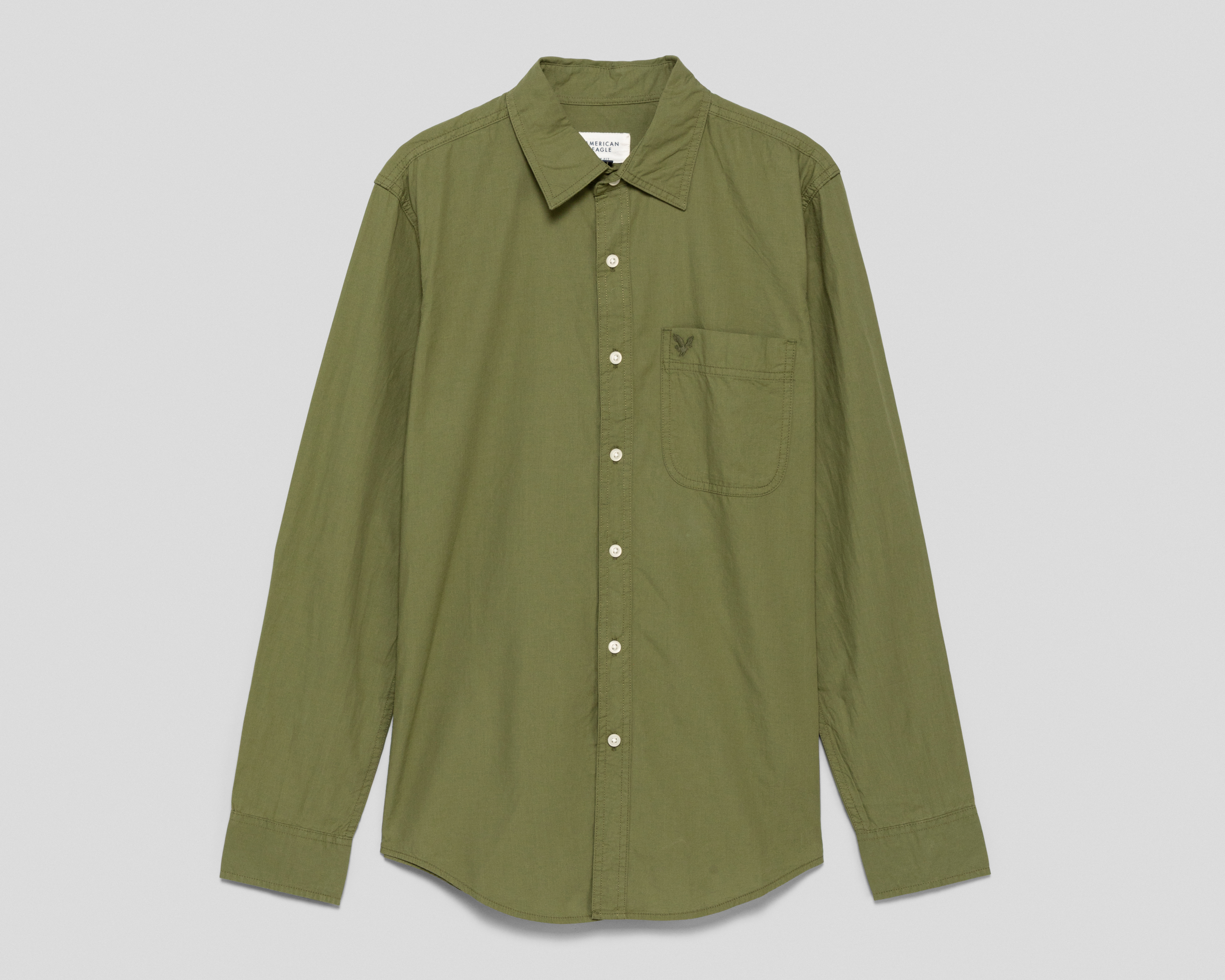 Camisa Casual de Algodón American Eagle Slim Fit para Hombre