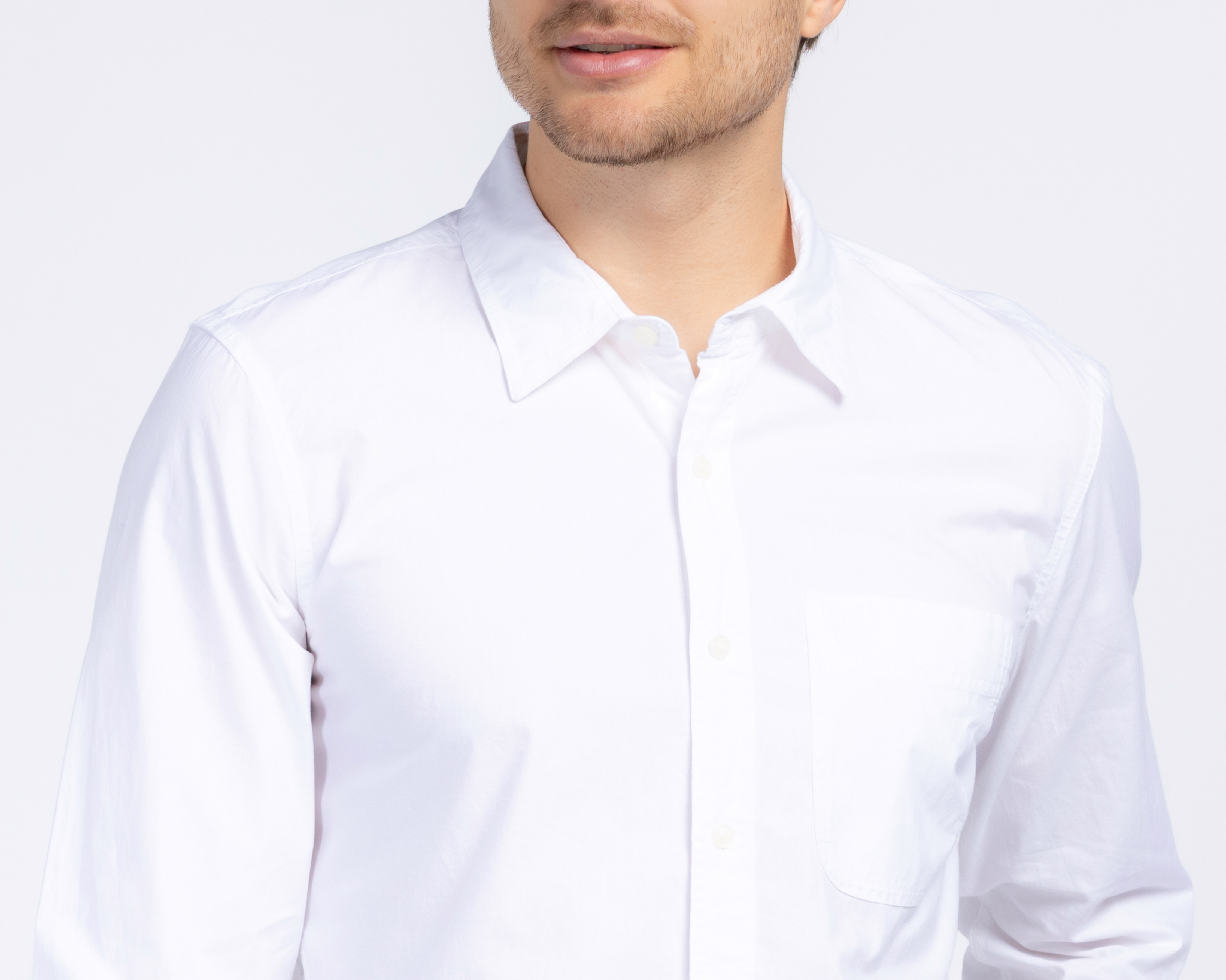 Foto 3 | Foto 3 | Camisa Casual de Algodón American Eagle Slim Fit Lisa para Hombre