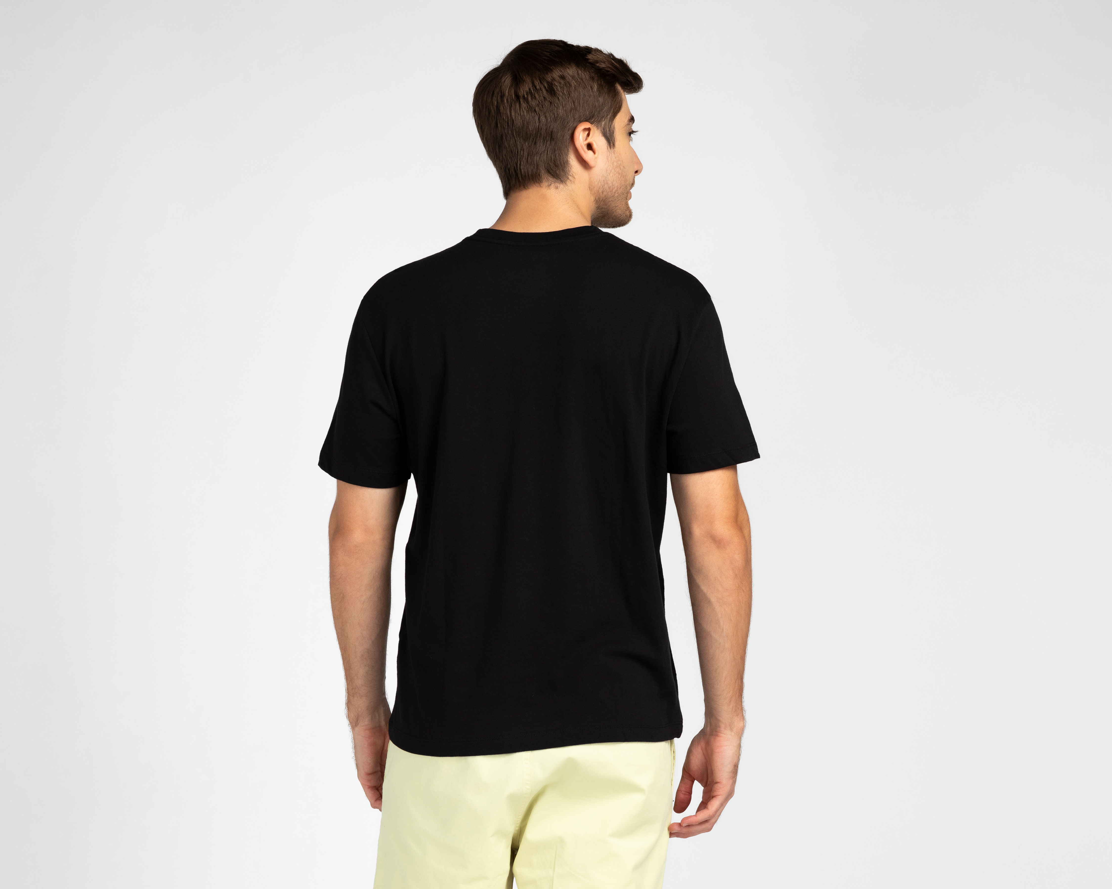 Foto 3 pulgar | Foto 2 | Playera de Cuello Redondo Negra American Eagle para Hombre