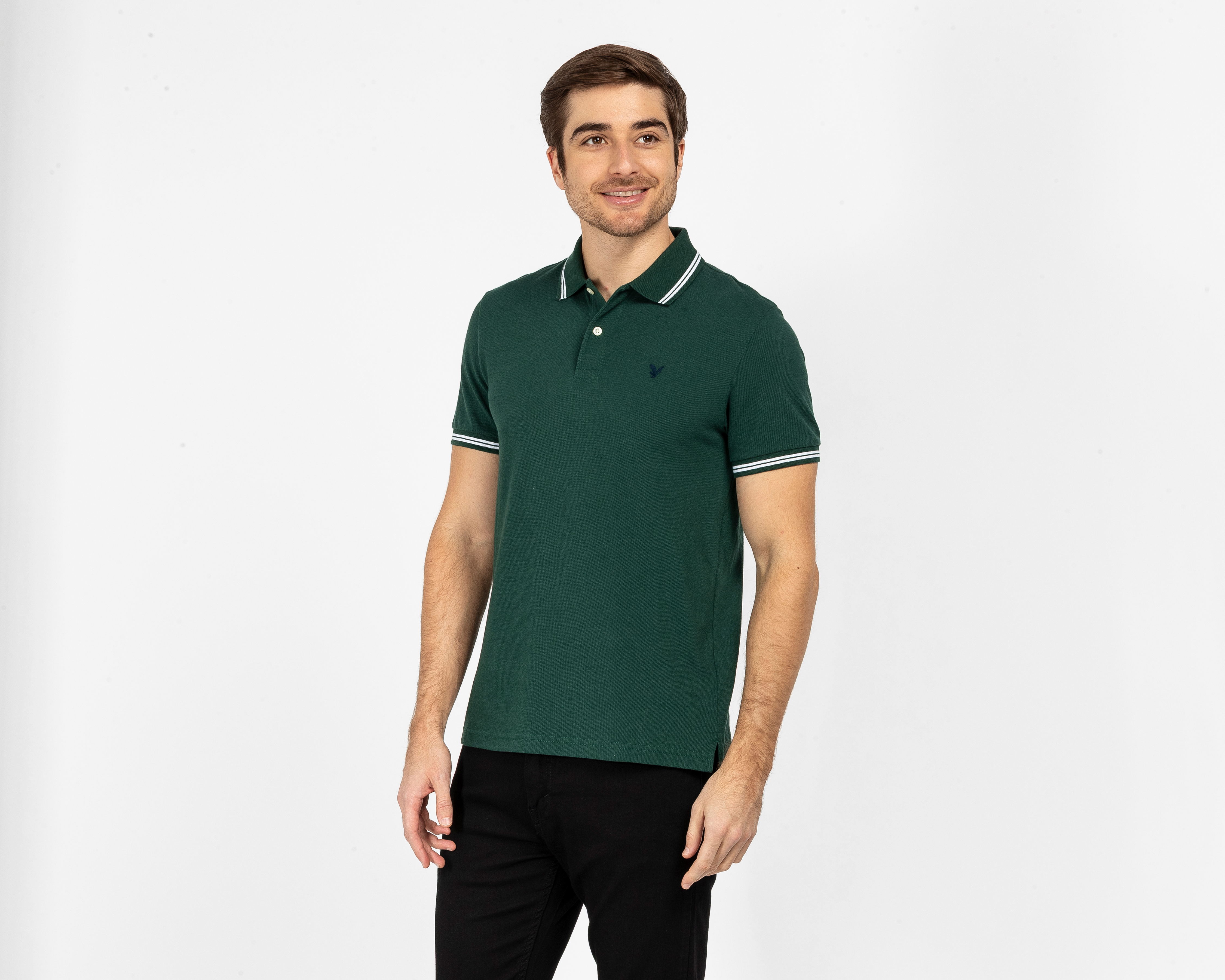 Playera Polo American Eagle Verde para Hombre