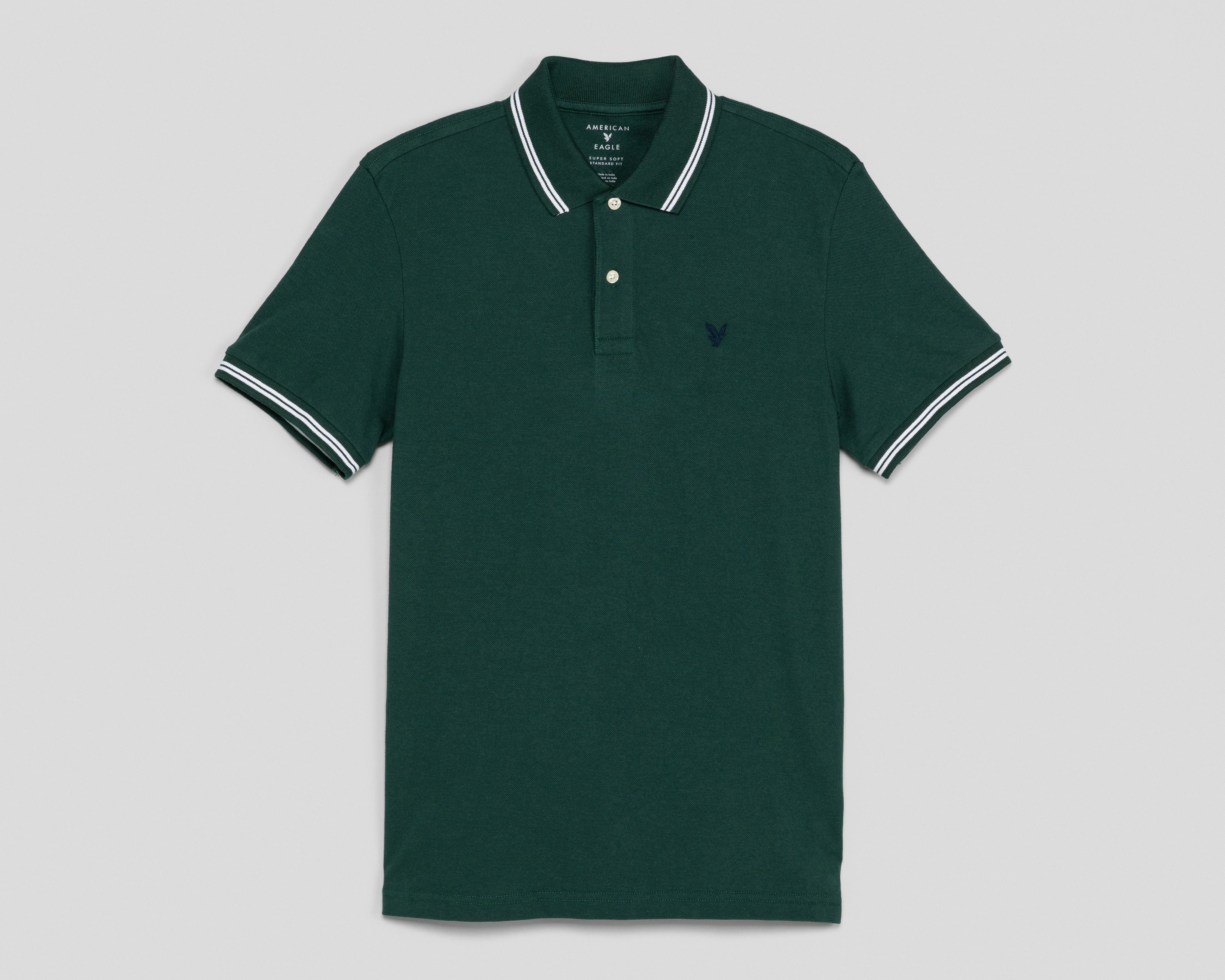 Playera Polo American Eagle Verde para Hombre