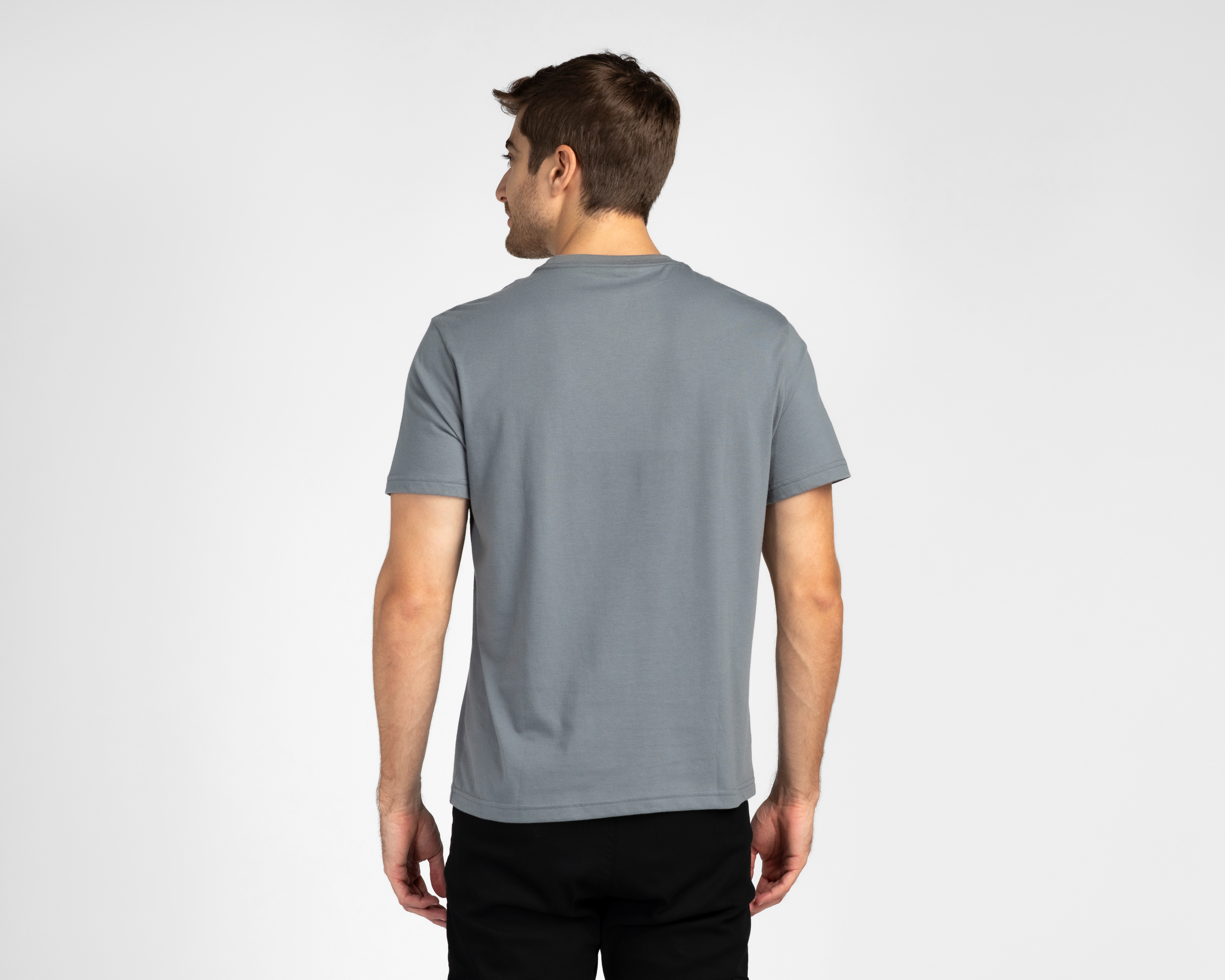 Foto 3 pulgar | Foto 2 | Playera Cuello Redondo Gris American Eagle para Hombre