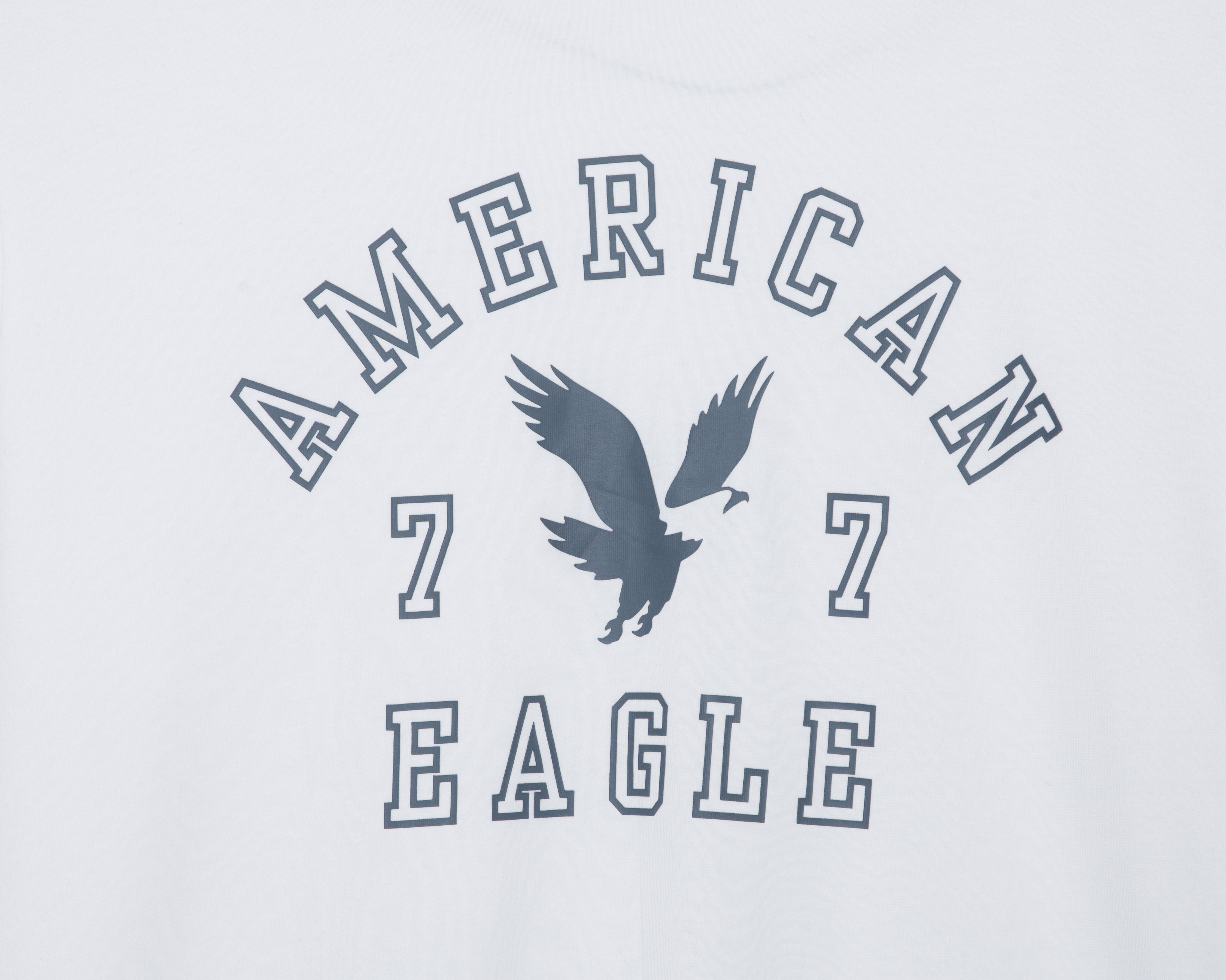 Foto 4 pulgar | Foto 3 | Playera de Cuello Redondo Blanca American Eagle para Hombre