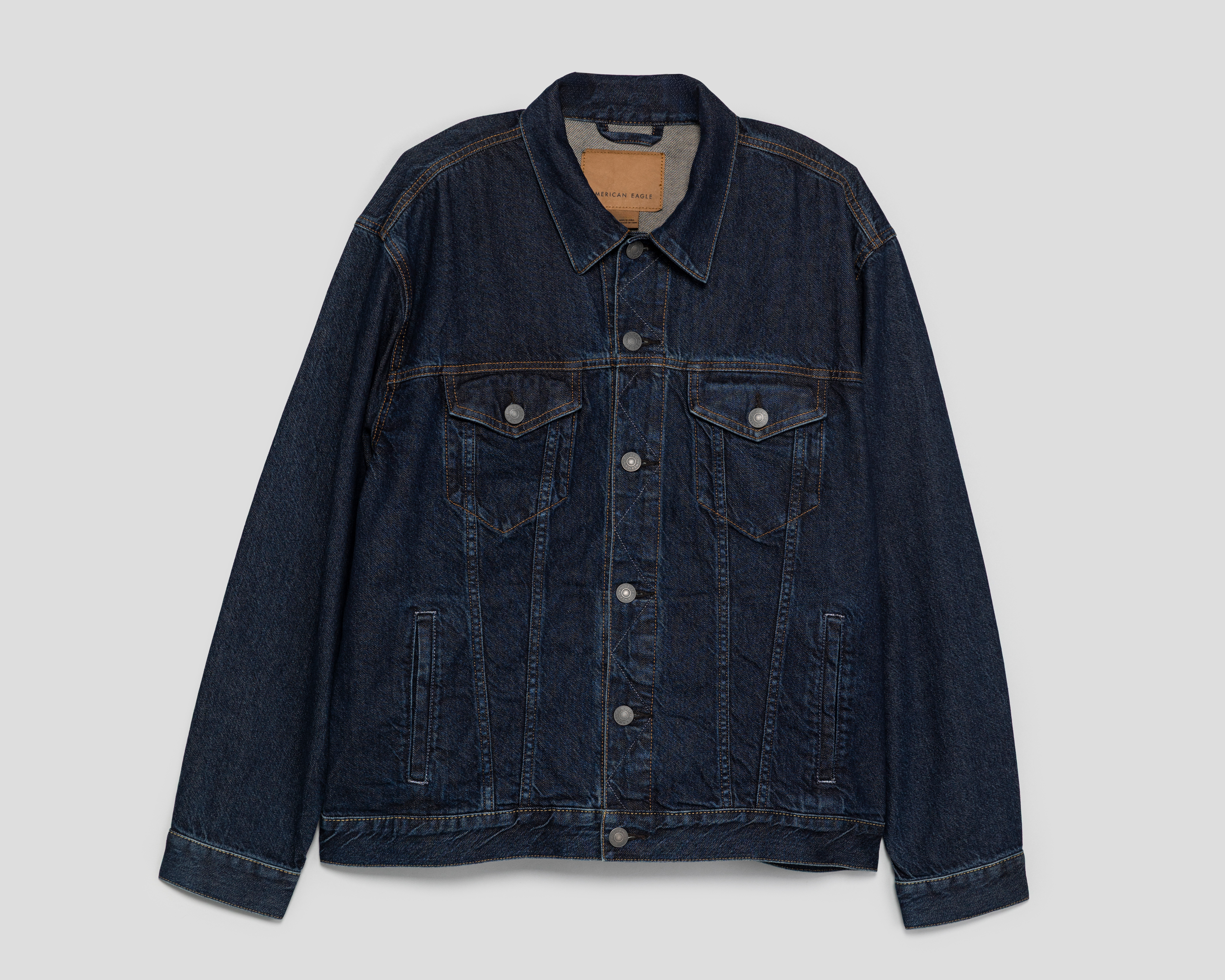 Foto 2 pulgar | Foto 1 | Chamarra Trucker American Eagle para Hombre