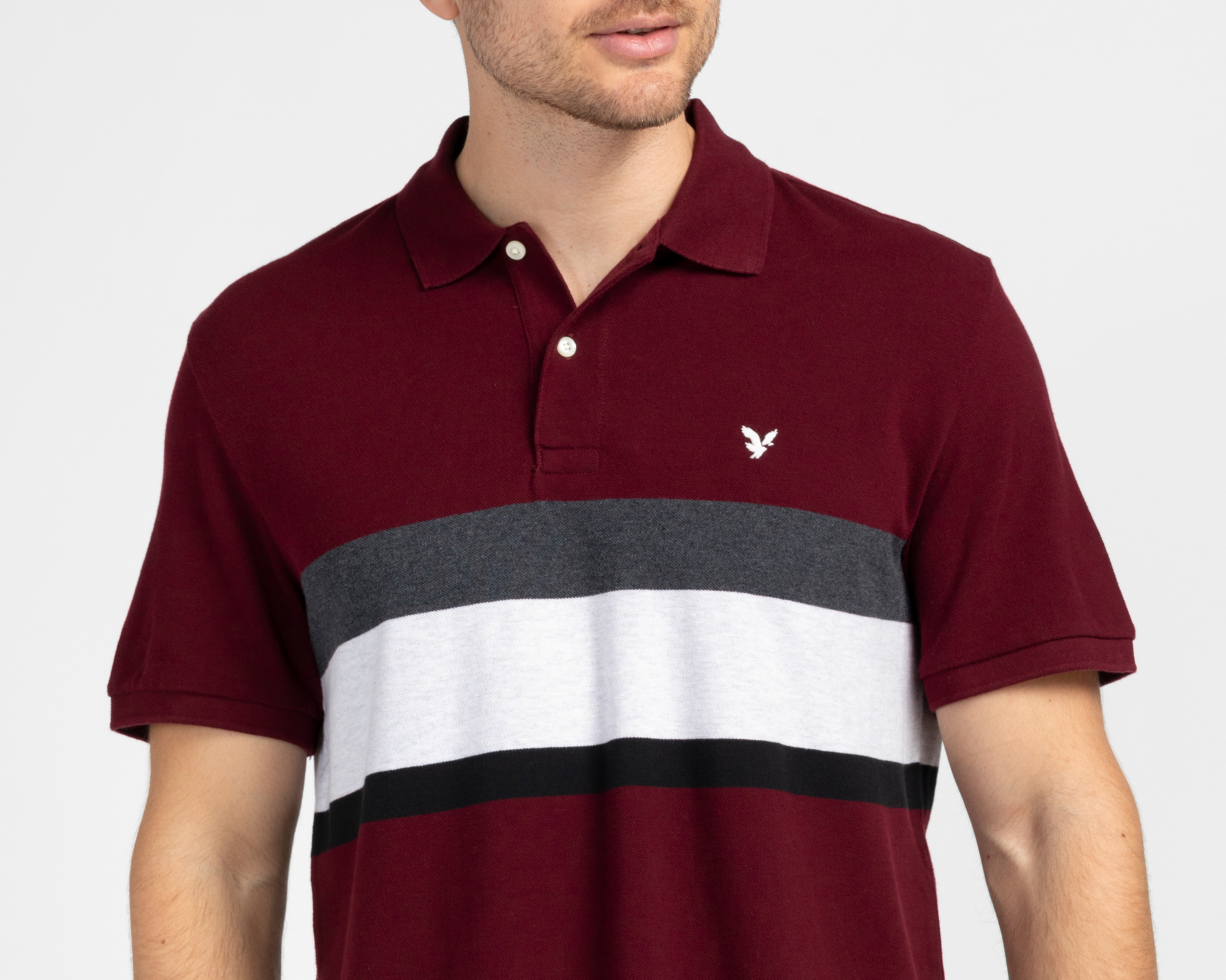 Foto 4 pulgar | Foto 3 | Playera Polo American Eagle Tinta para Hombre