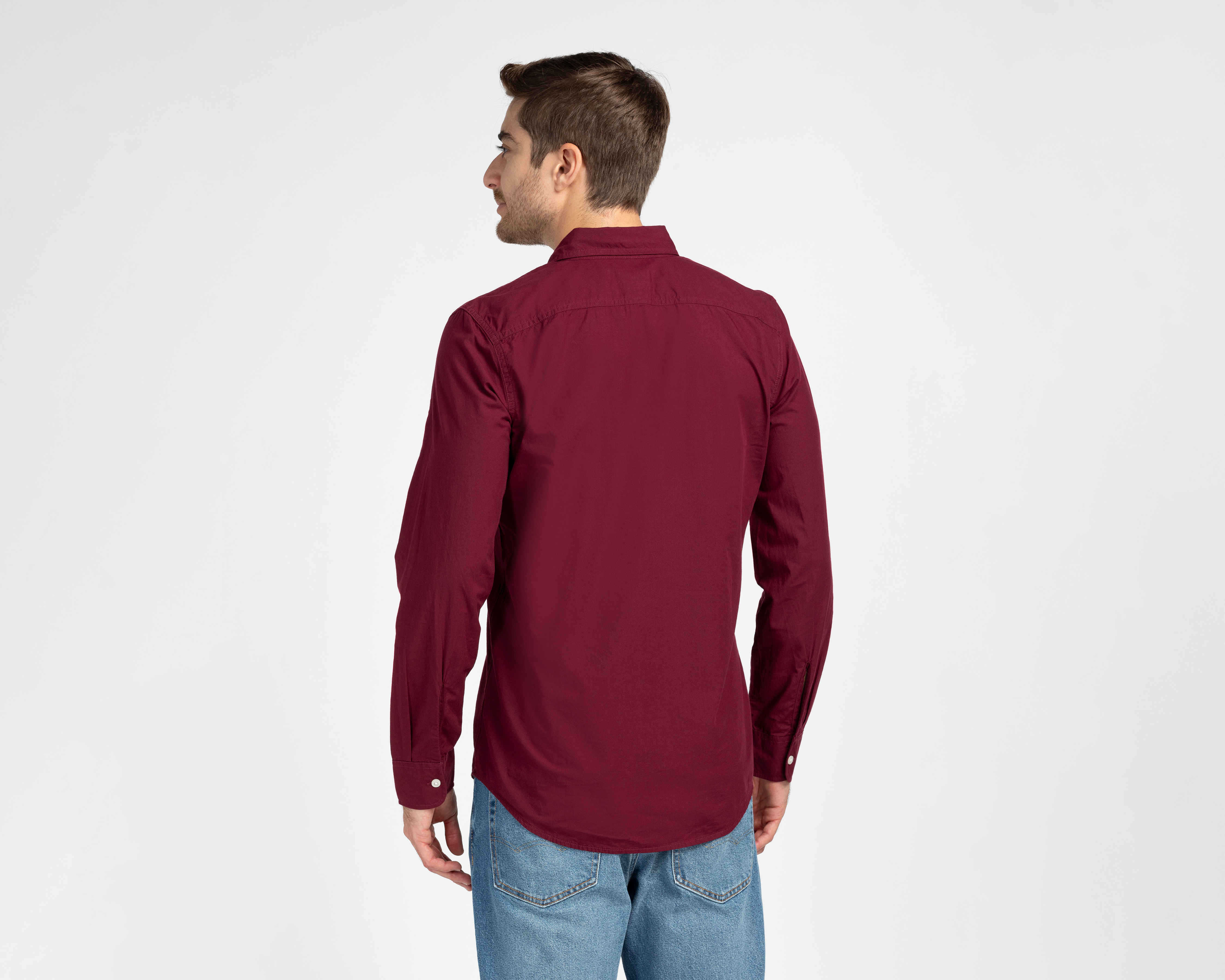 Foto 2 | Foto 2 | Camisa de Vestir de Algodón American Eagle Manga Larga Cuello Americano para Hombre