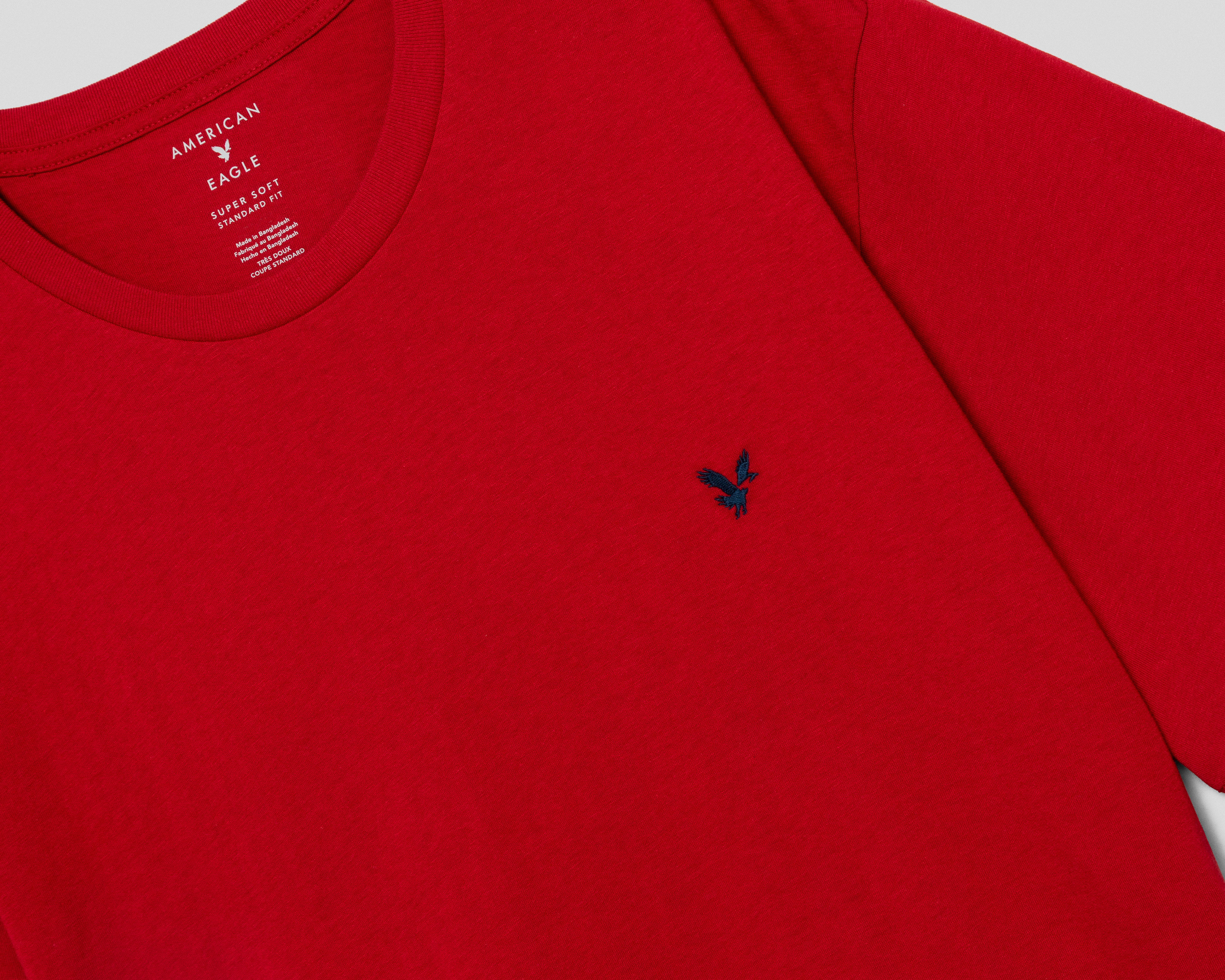 Foto 4 pulgar | Foto 3 | Playera Cuello Redondo Roja American Eagle para Hombre