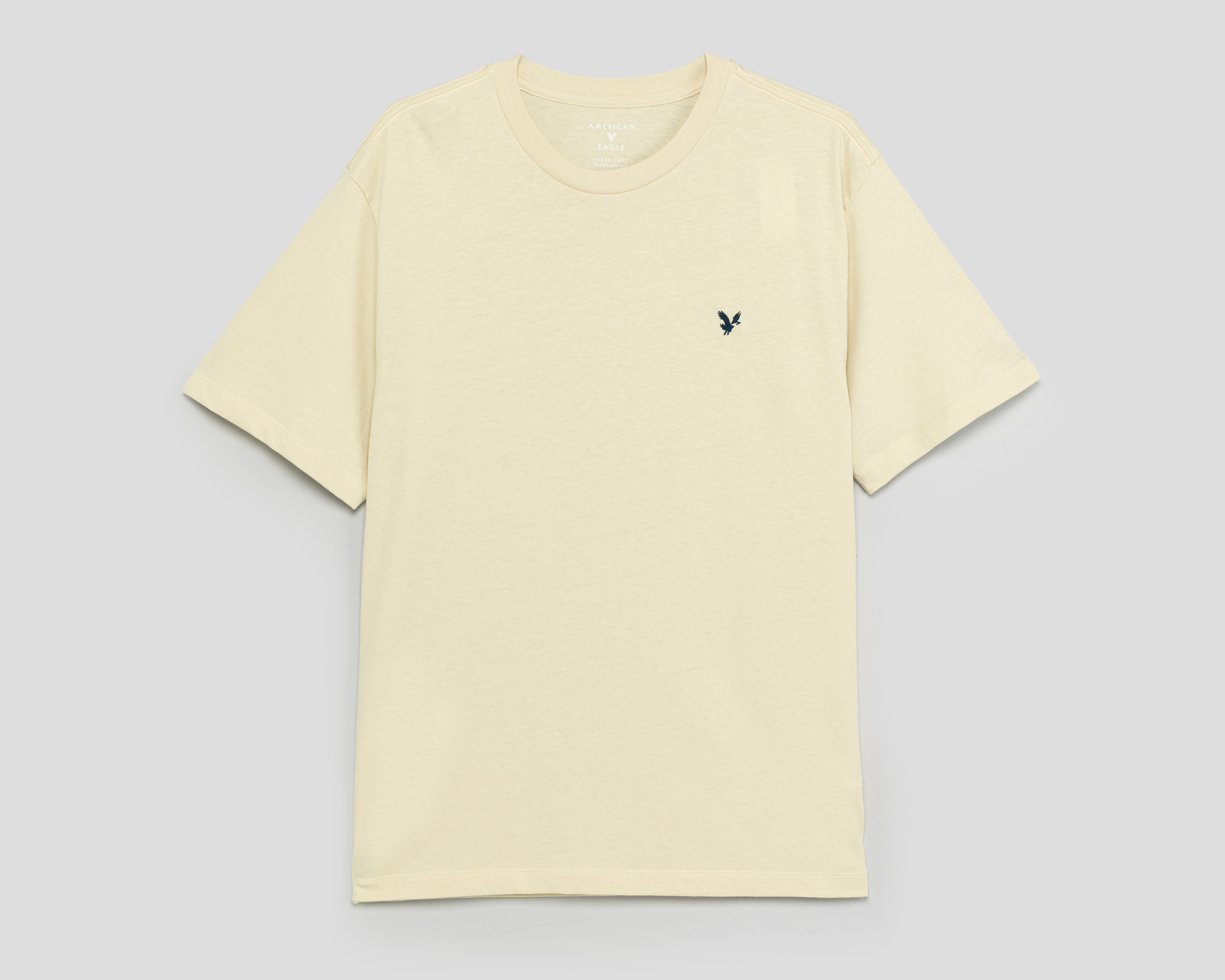 Playera de Cuello Redondo Crema American Eagle para Hombre