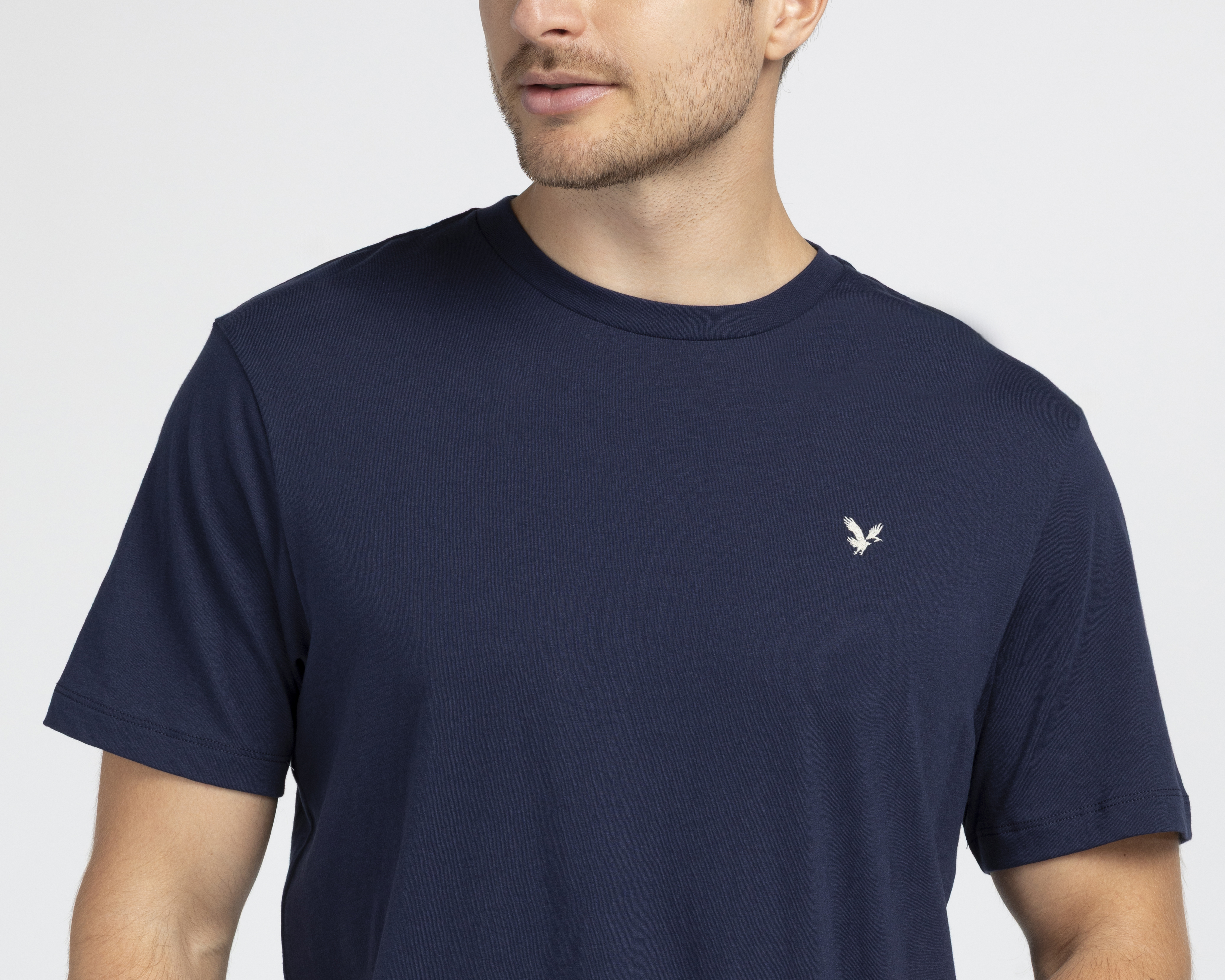 Foto 3 | Foto 3 | Playera de Cuello Redondo Azul Marino American Eagle para Hombre