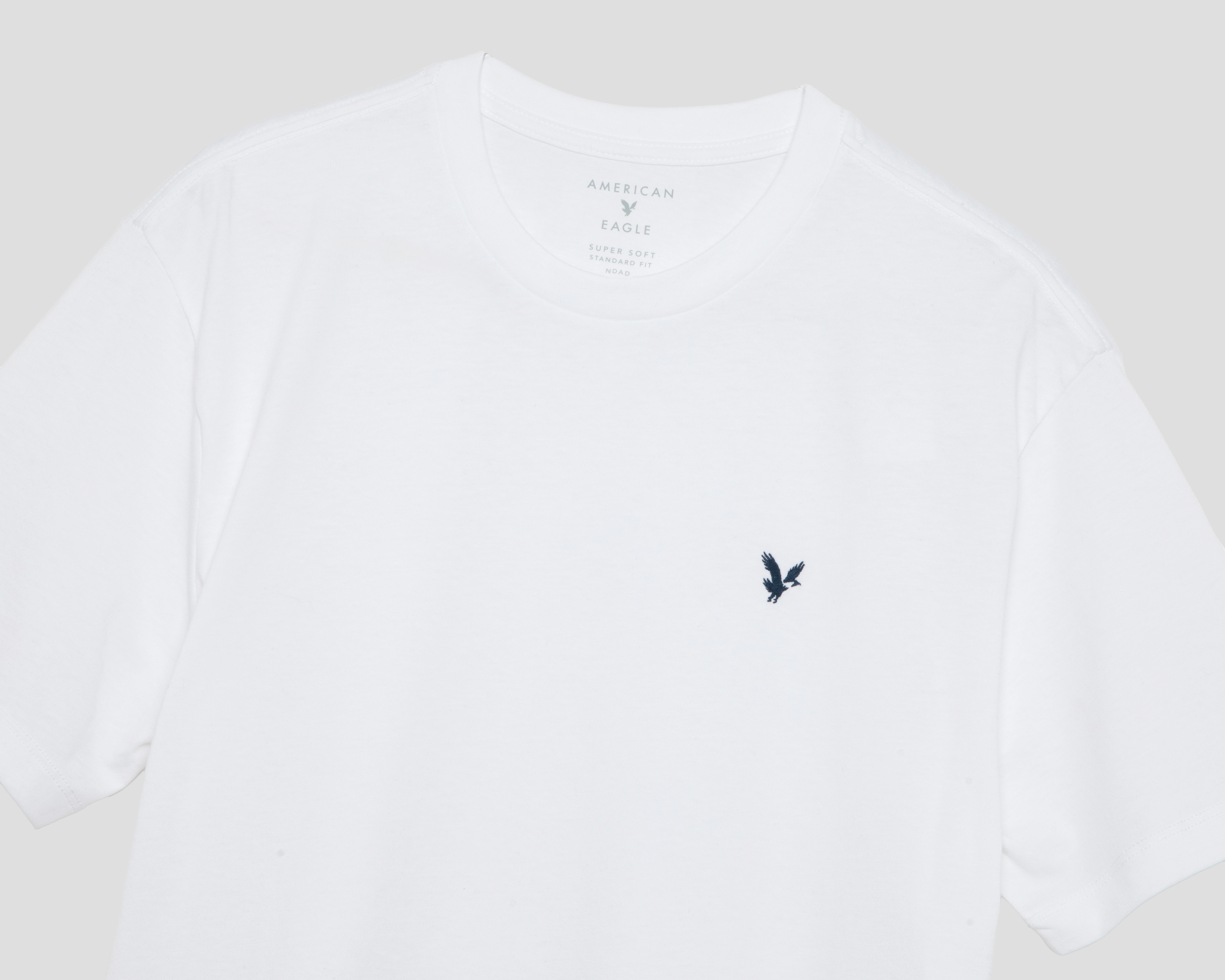 Foto 3 | Foto 3 | Playera de Cuello Redondo Blanca American Eagle para Hombre