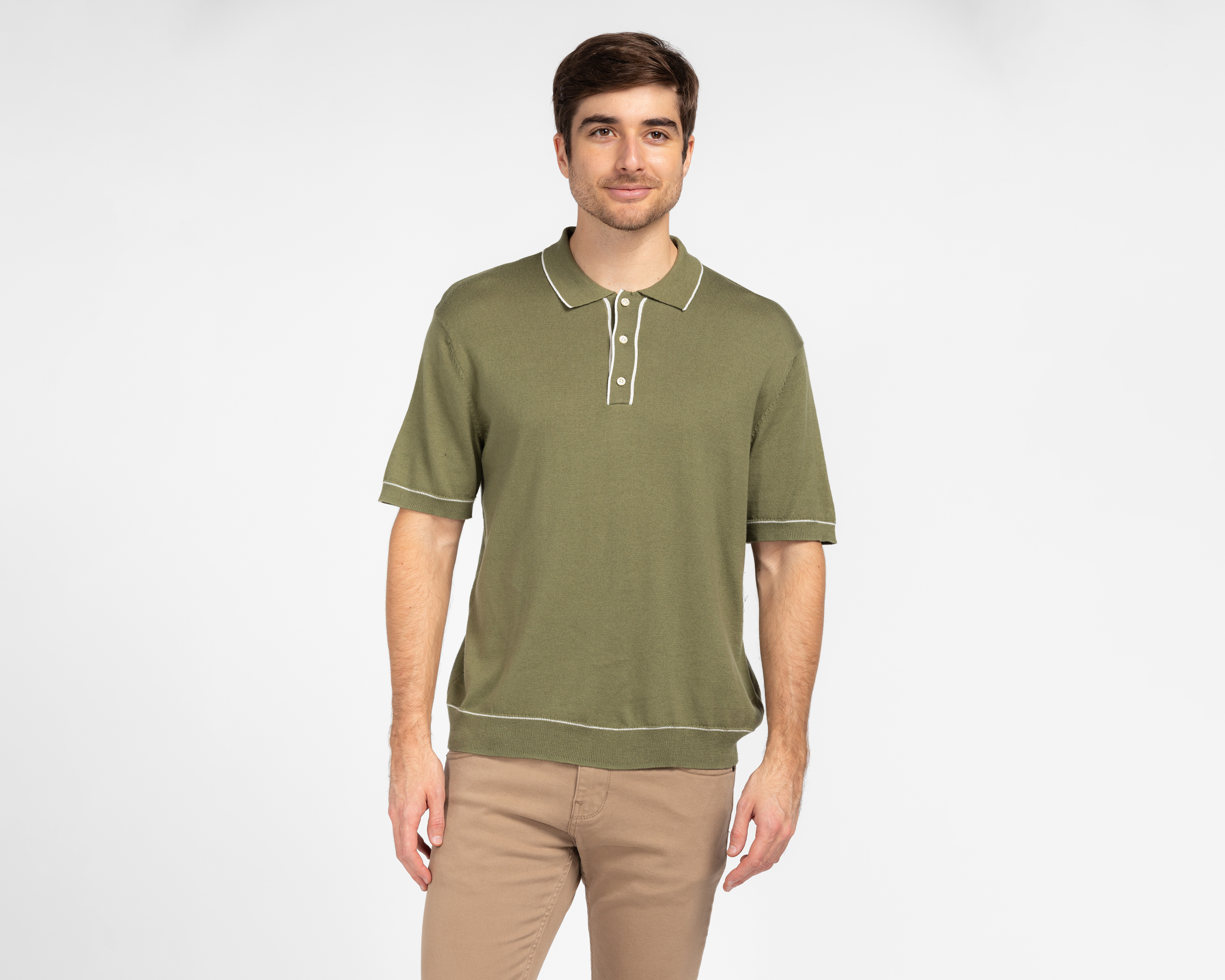 Playera Polo American Eagle Verde para Hombre