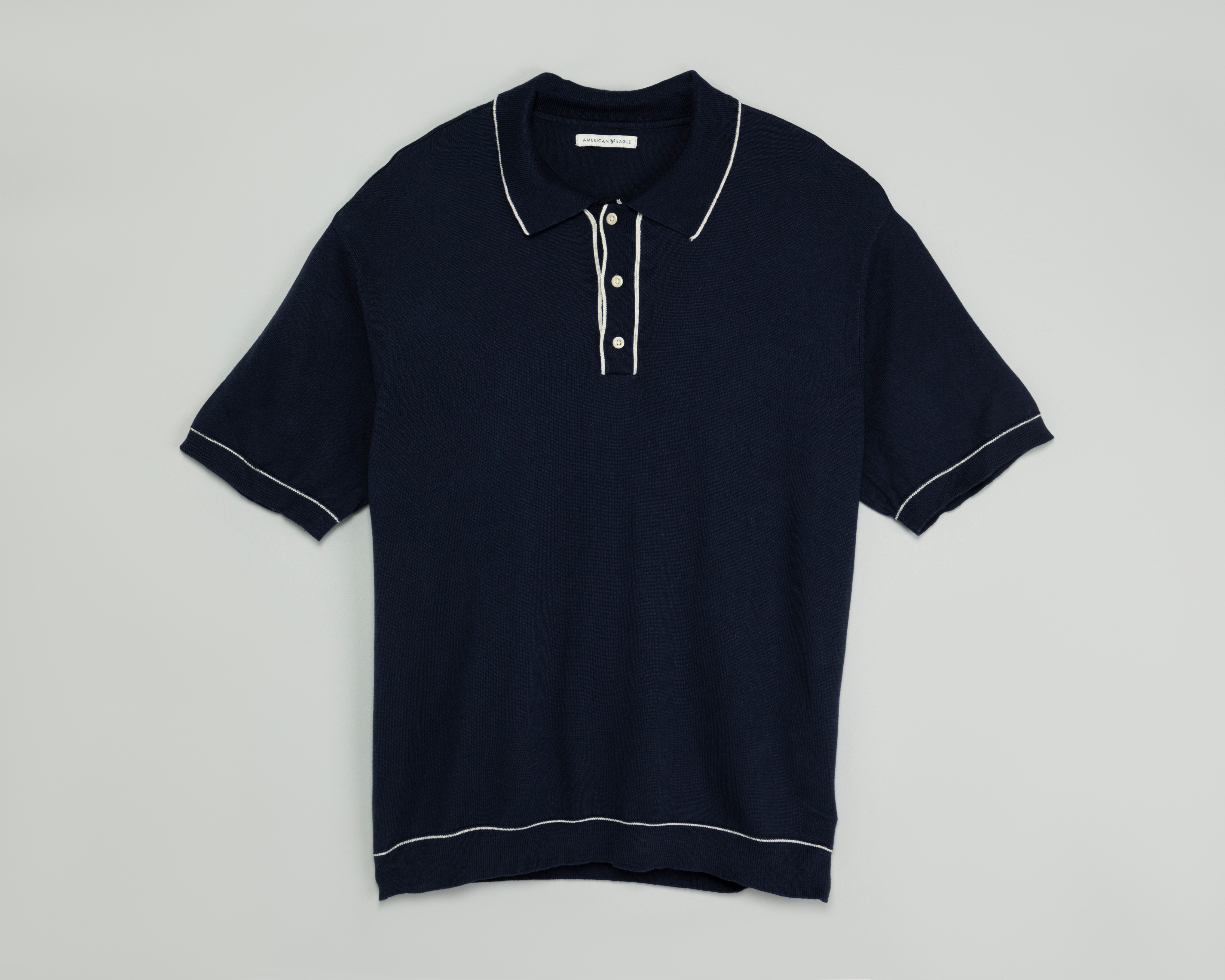 Foto 1 | Foto 1 | Playera Polo American Eagle Azul Marino para Hombre