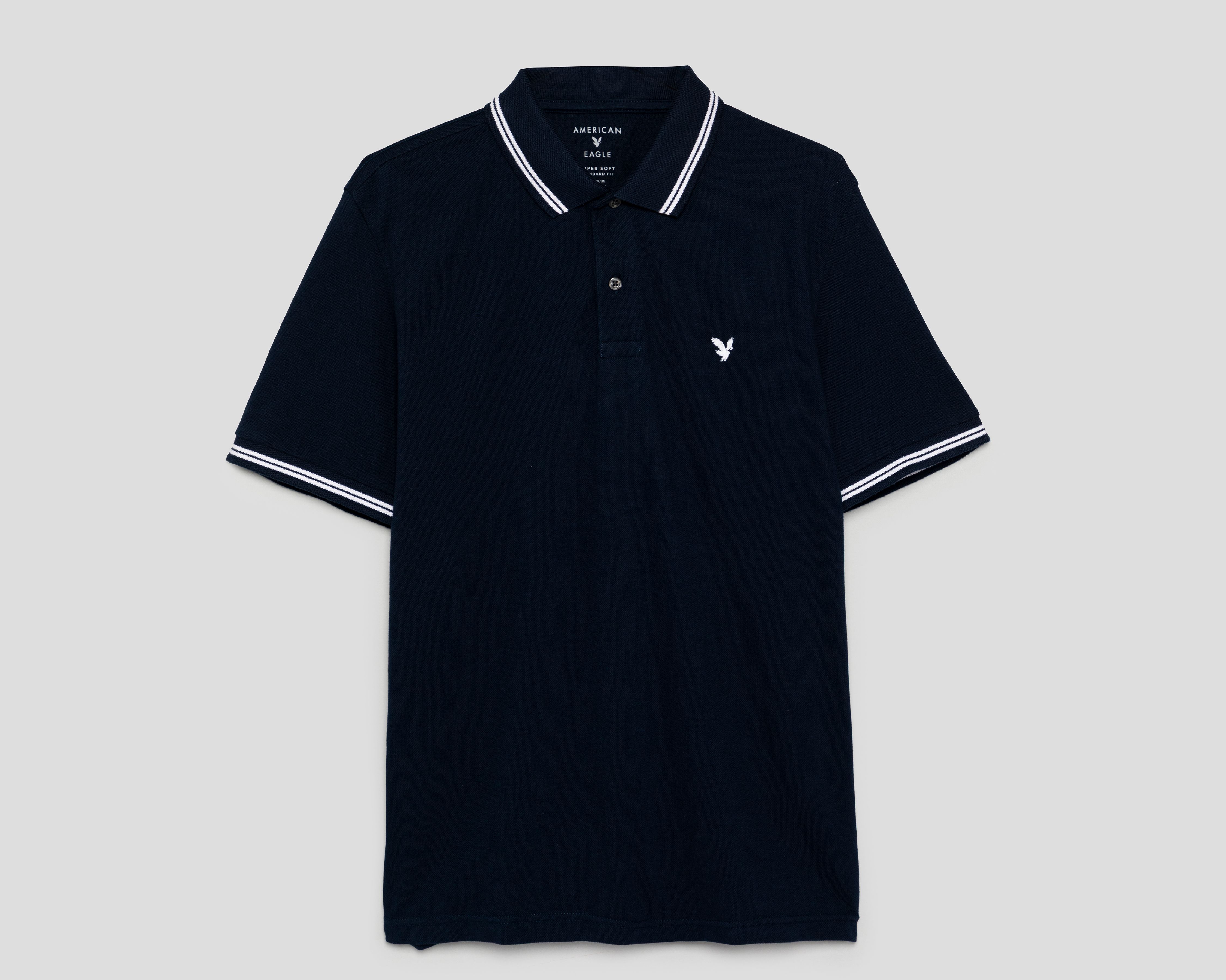 Foto 1 | Foto 1 | Playera Polo American Eagle Azul Marino para Hombre