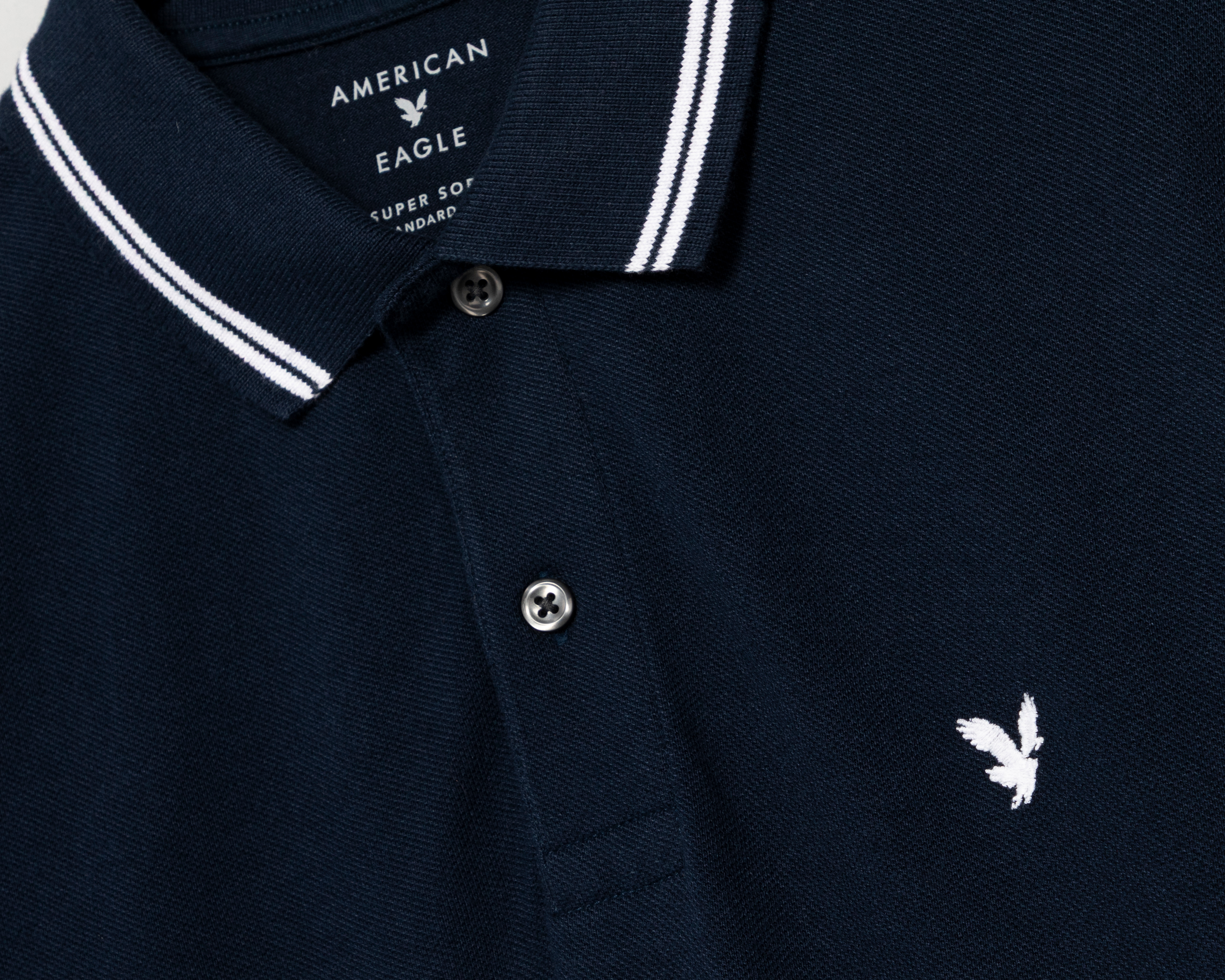 Foto 3 | Foto 3 | Playera Polo American Eagle Azul Marino para Hombre