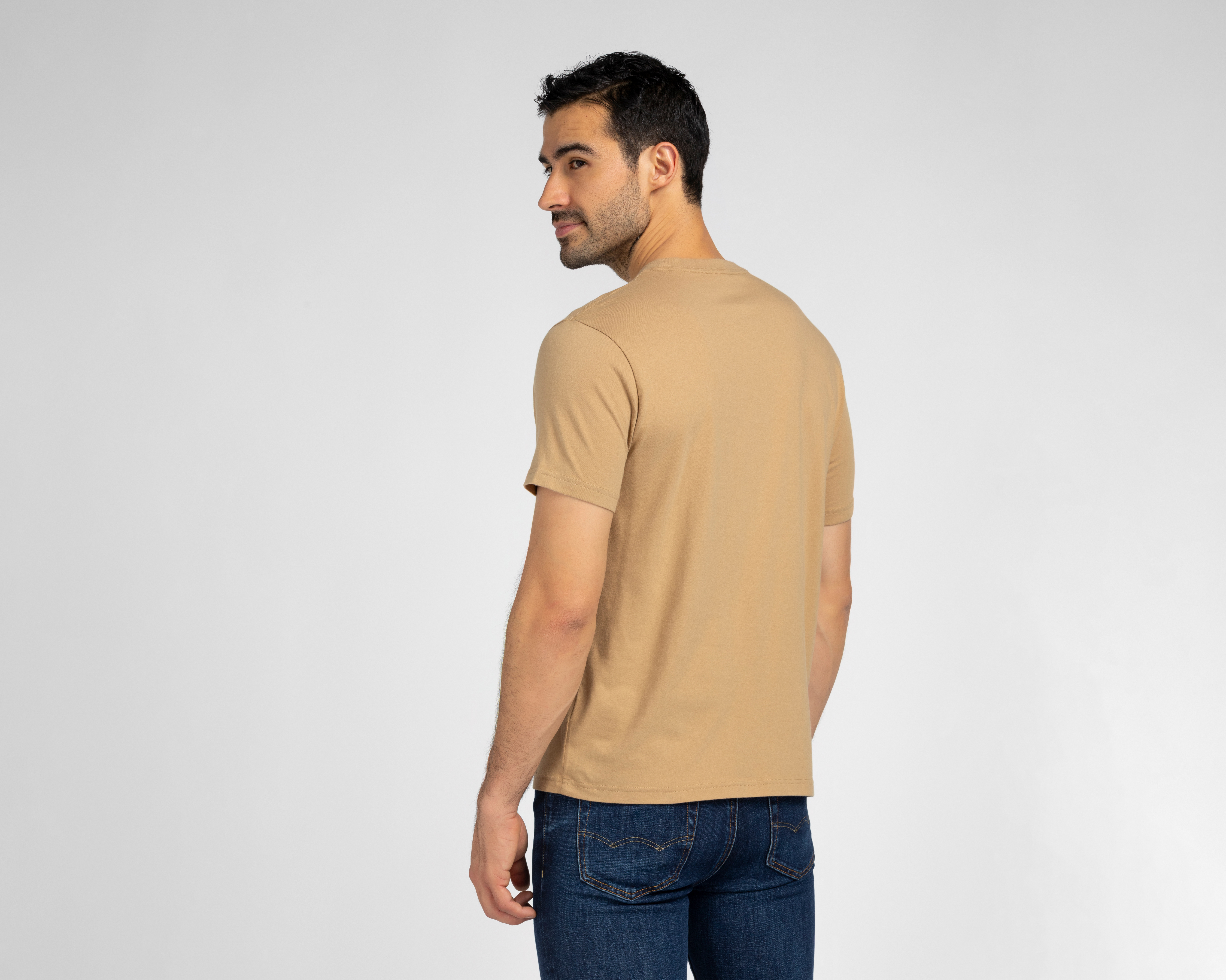 Foto 2 | Foto 2 | Playera de Cuello Redondo Caqui American Eagle para Hombre