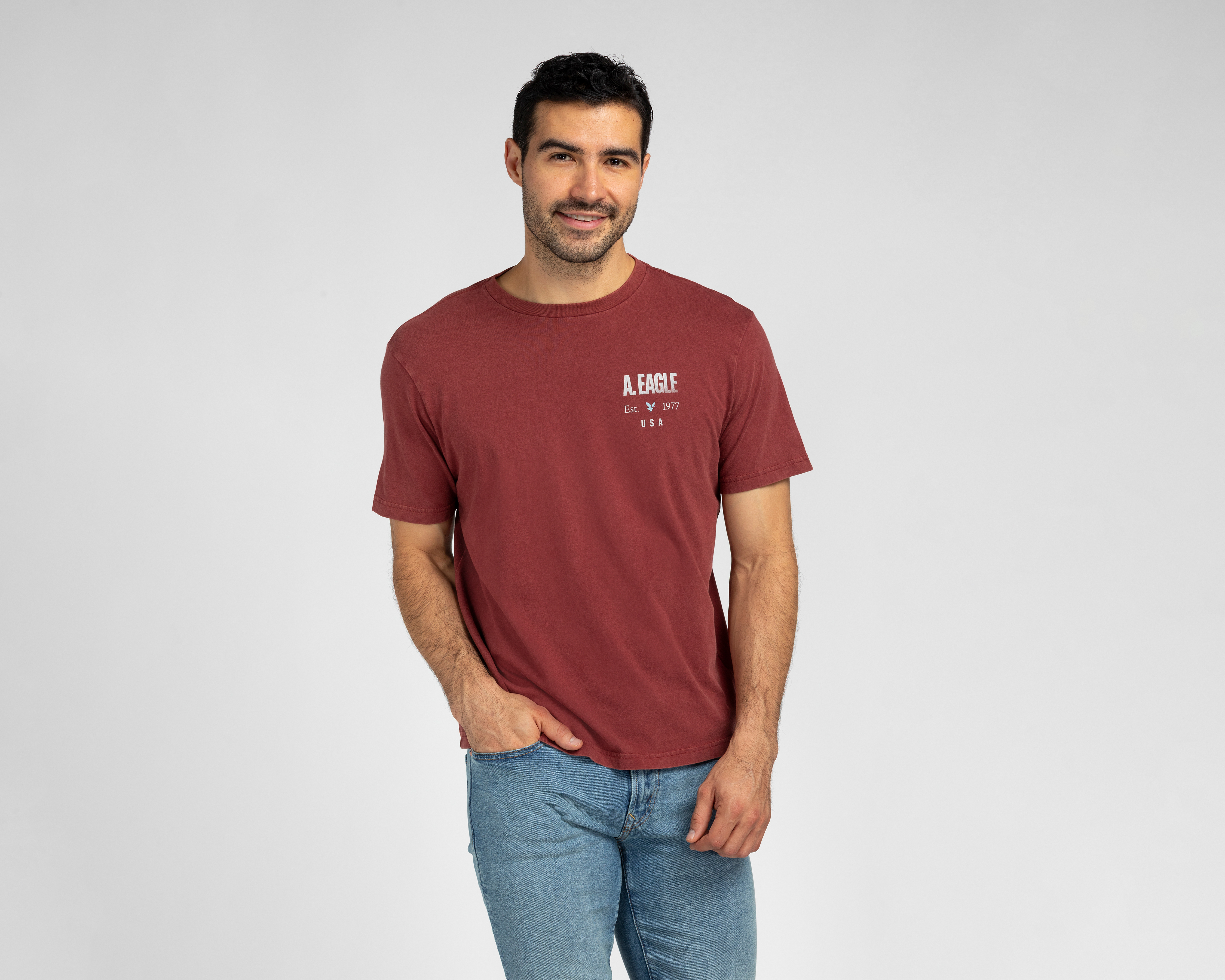 Playera de Cuello Redondo American Eagle para Hombre