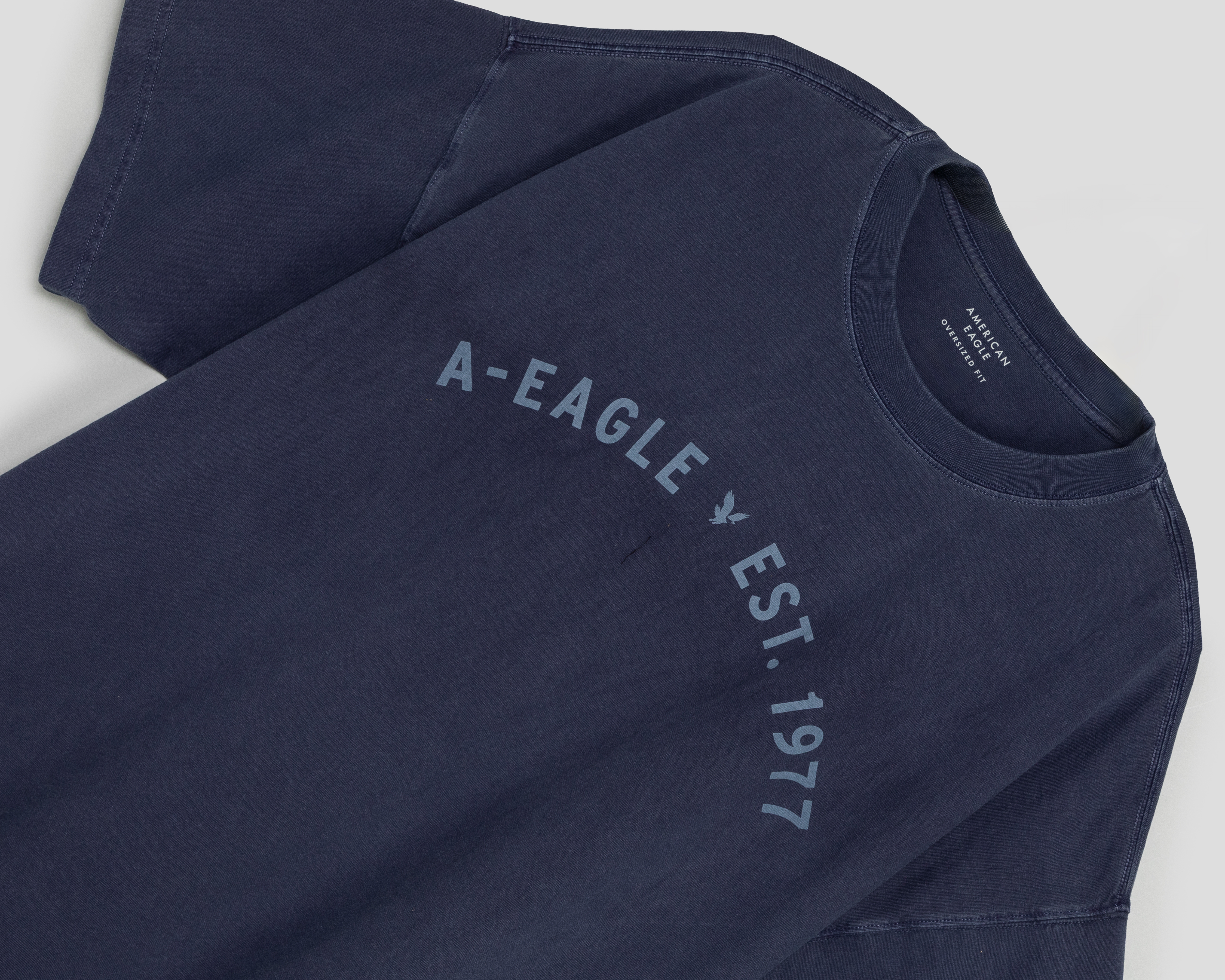 Foto 3 | Foto 3 | Playera Cuello Redondo Azul American Eagle para Hombre