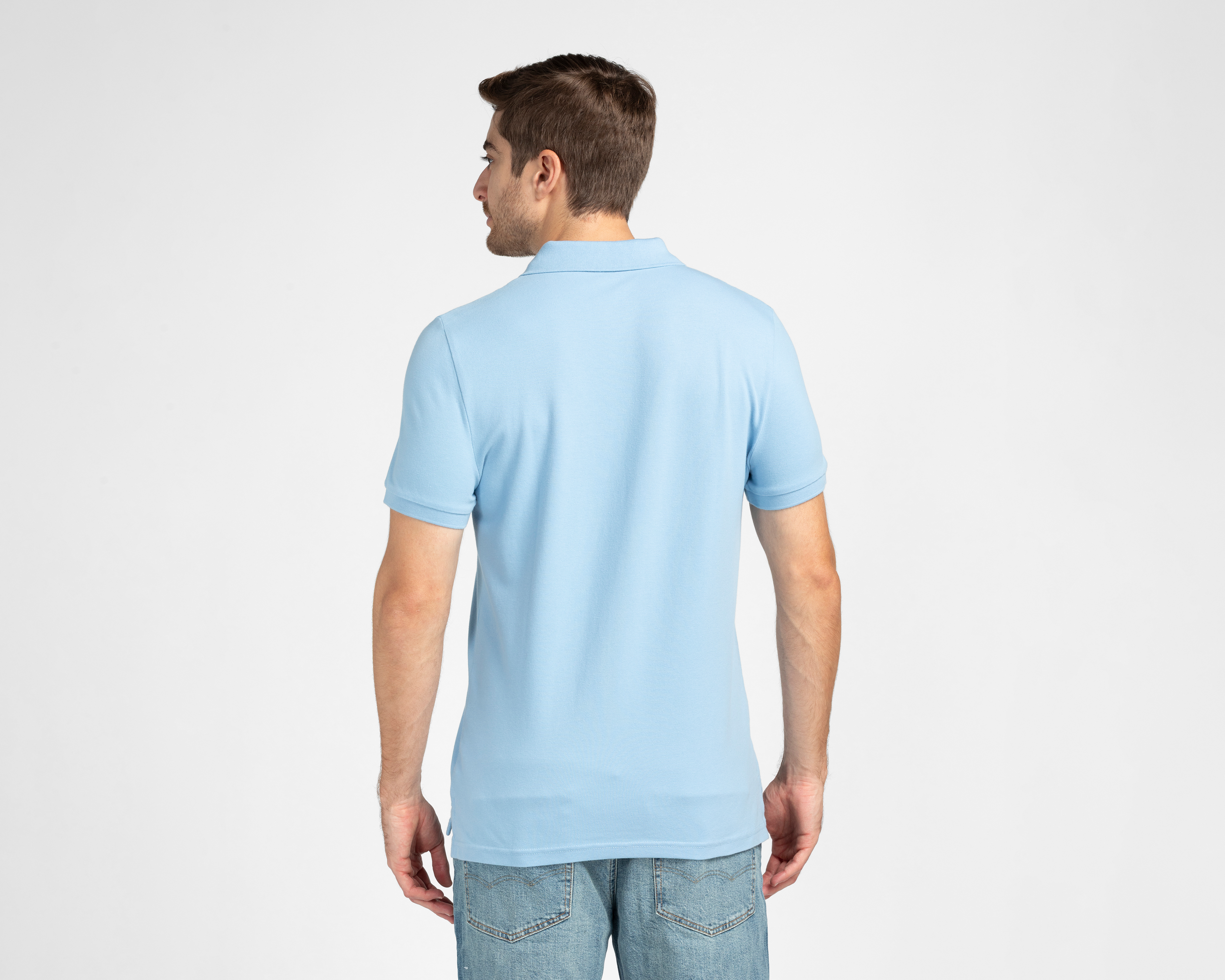 Foto 3 pulgar | Foto 2 | Playera Polo American Eagle Azul para Hombre
