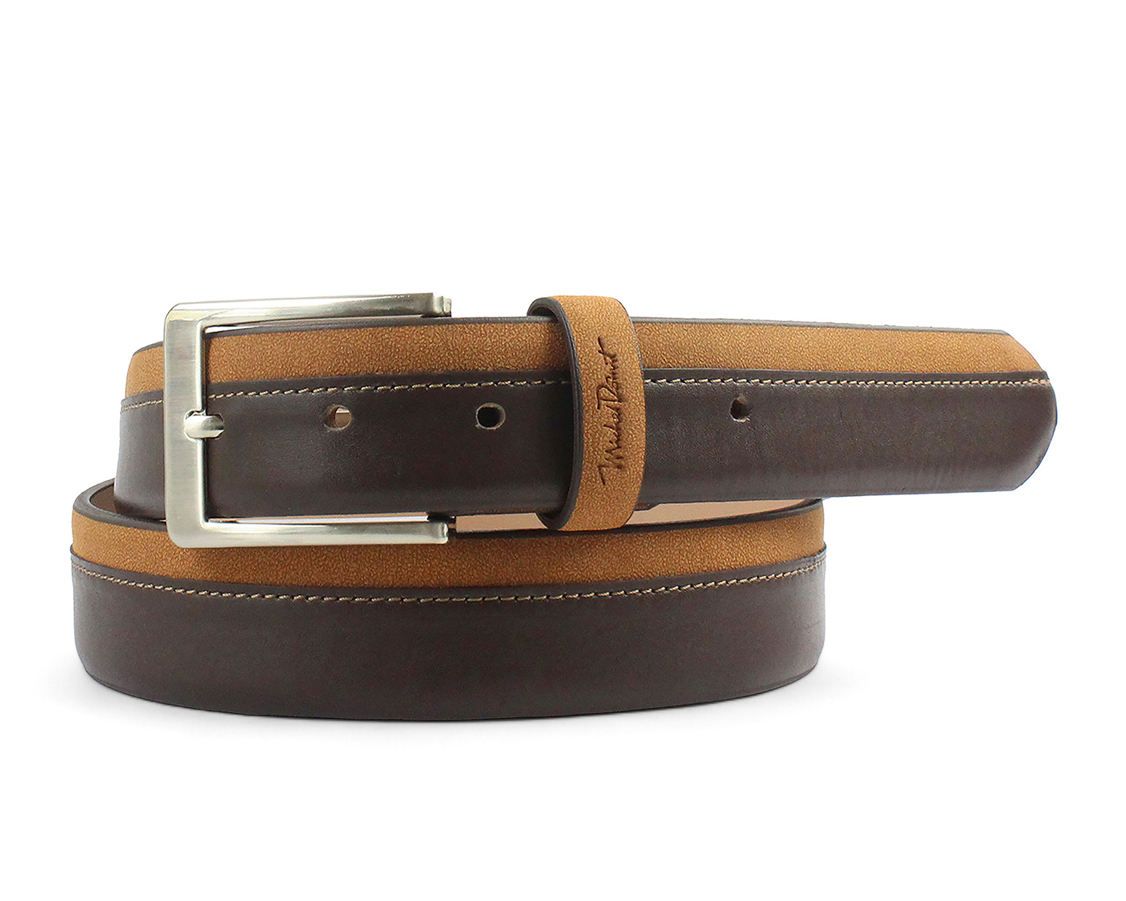 Foto 3 pulgar | Foto 2 | Cinturón de Piel para Hombre Michel Domit