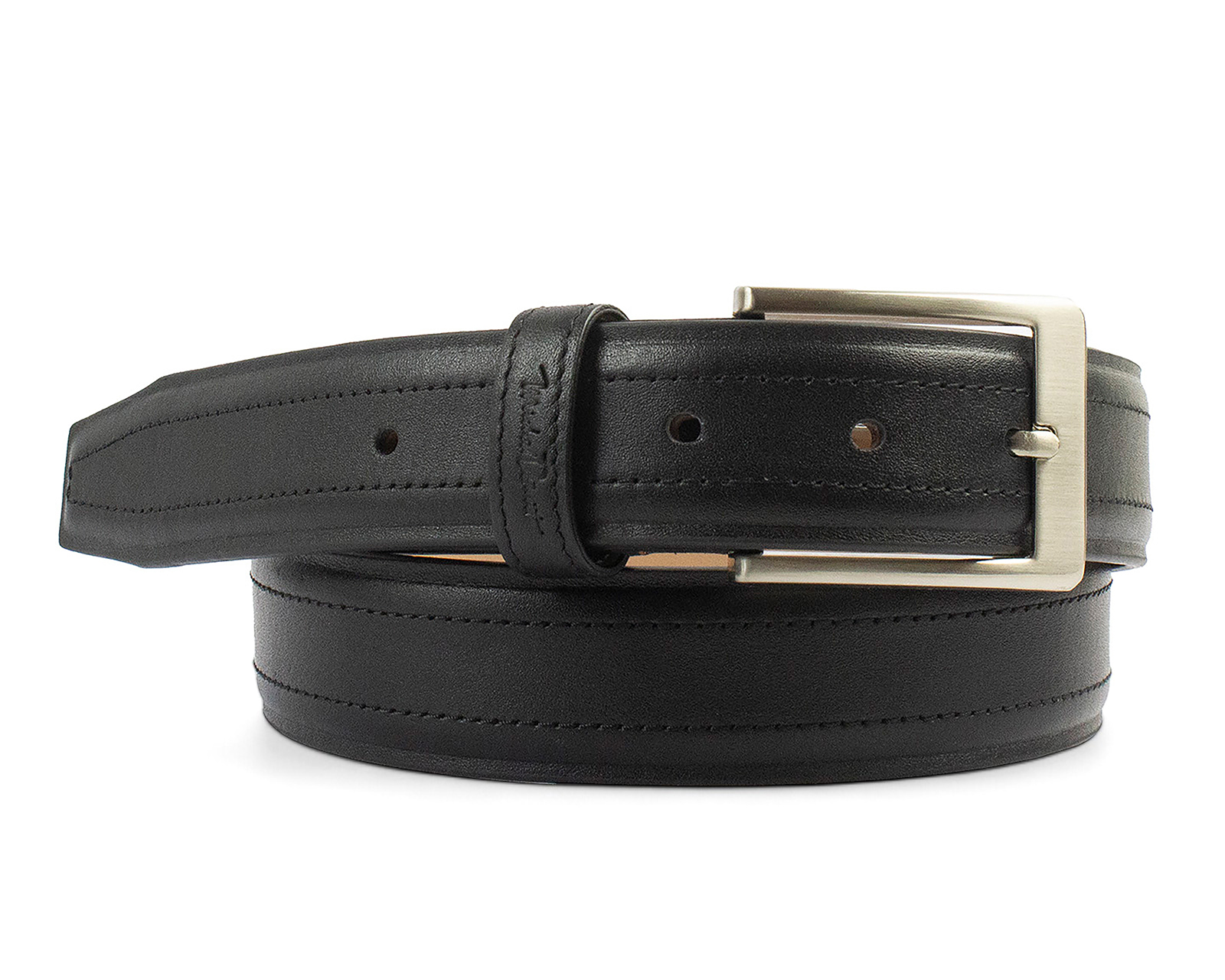 Foto 3 pulgar | Foto 2 | Cinturón de Piel para Hombre Michel Domit Negro