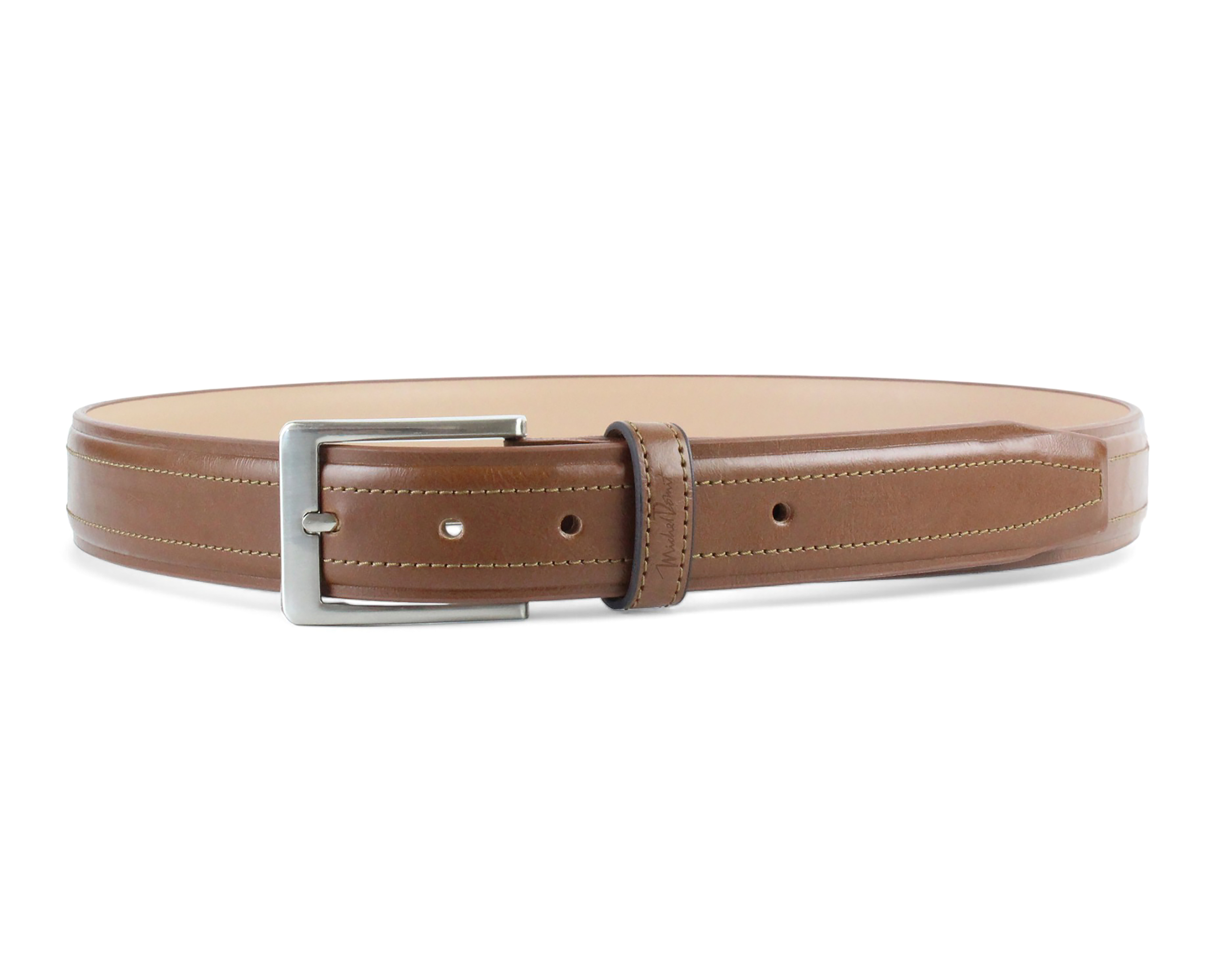 Cinturón de Piel para Hombre Michel Domit Café