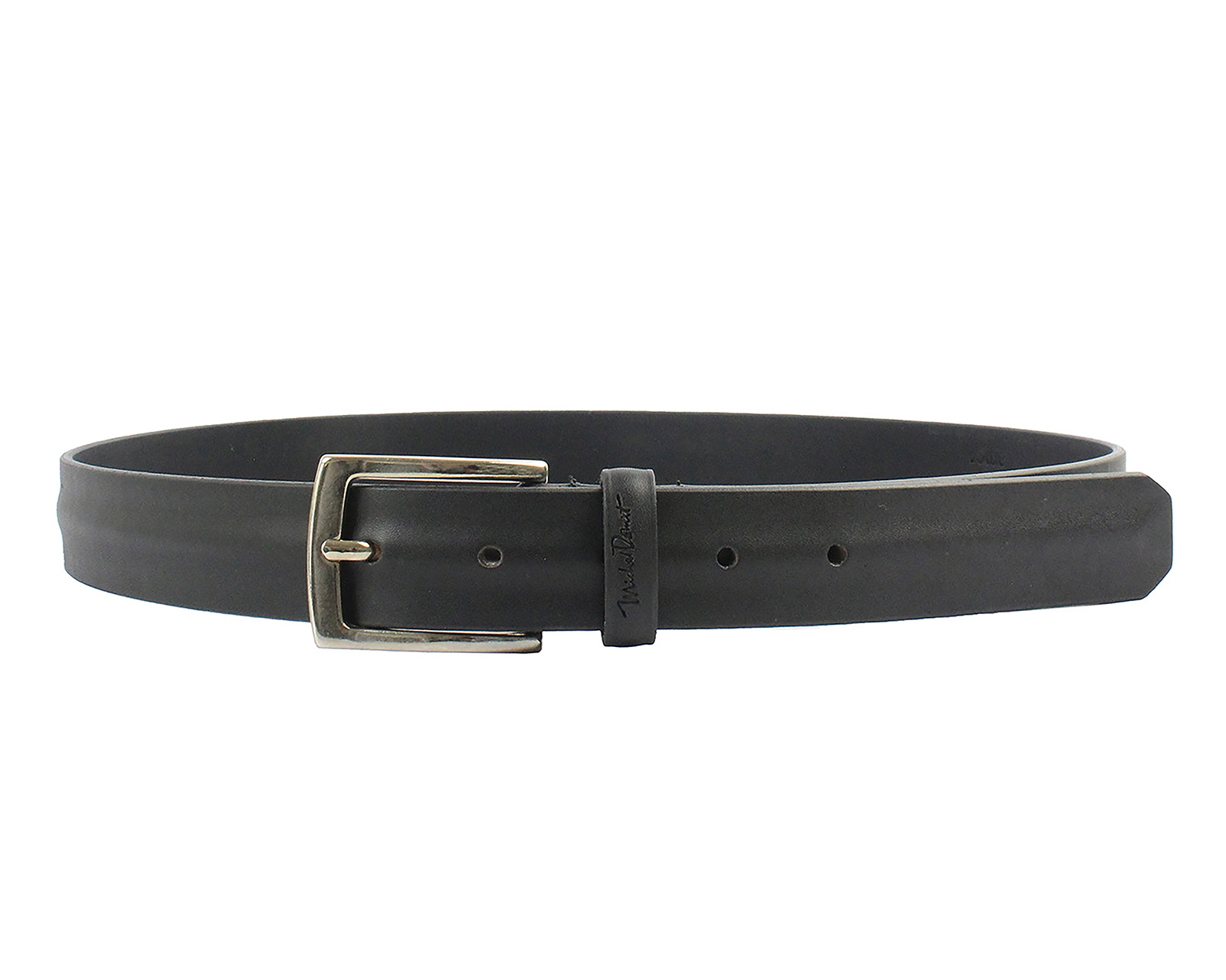 Cinturón de Piel para Hombre Michel Domit Negro