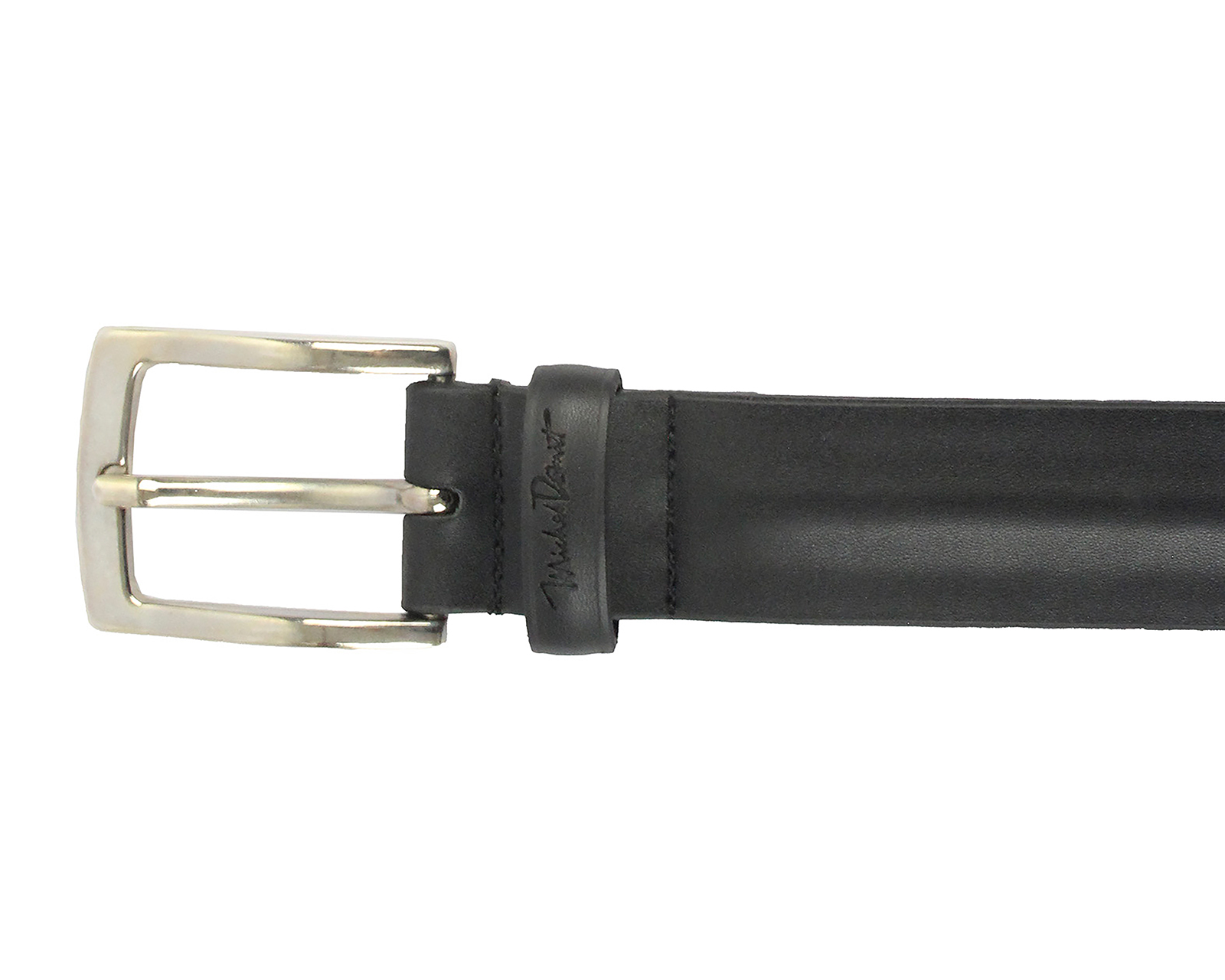 Foto 4 pulgar | Foto 3 | Cinturón de Piel para Hombre Michel Domit Negro