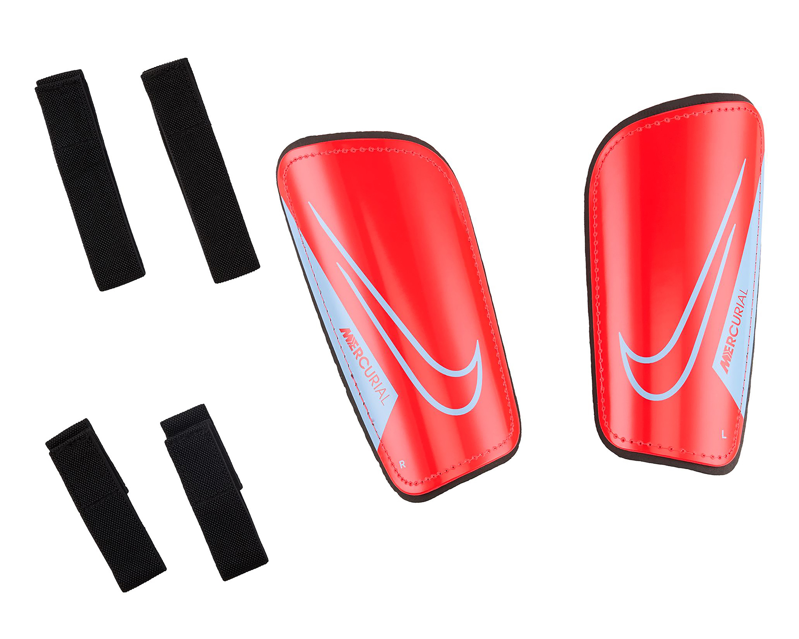 Espinilleras para Futbol Nike Mercurial Hardshell Rojas Medianas