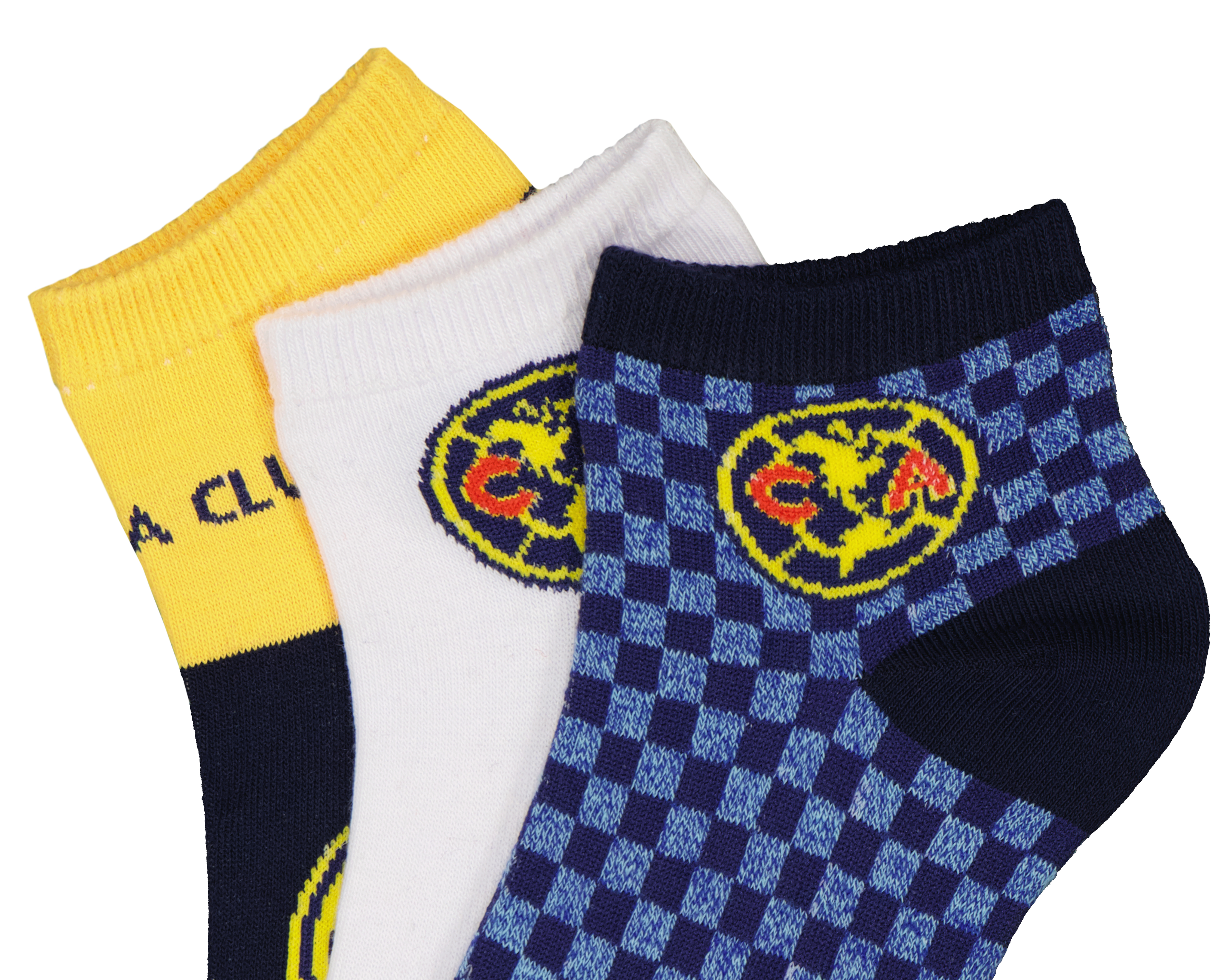 Foto 2 | Foto 2 | Calcetas Cortas Club América para Hombre 3 Pares