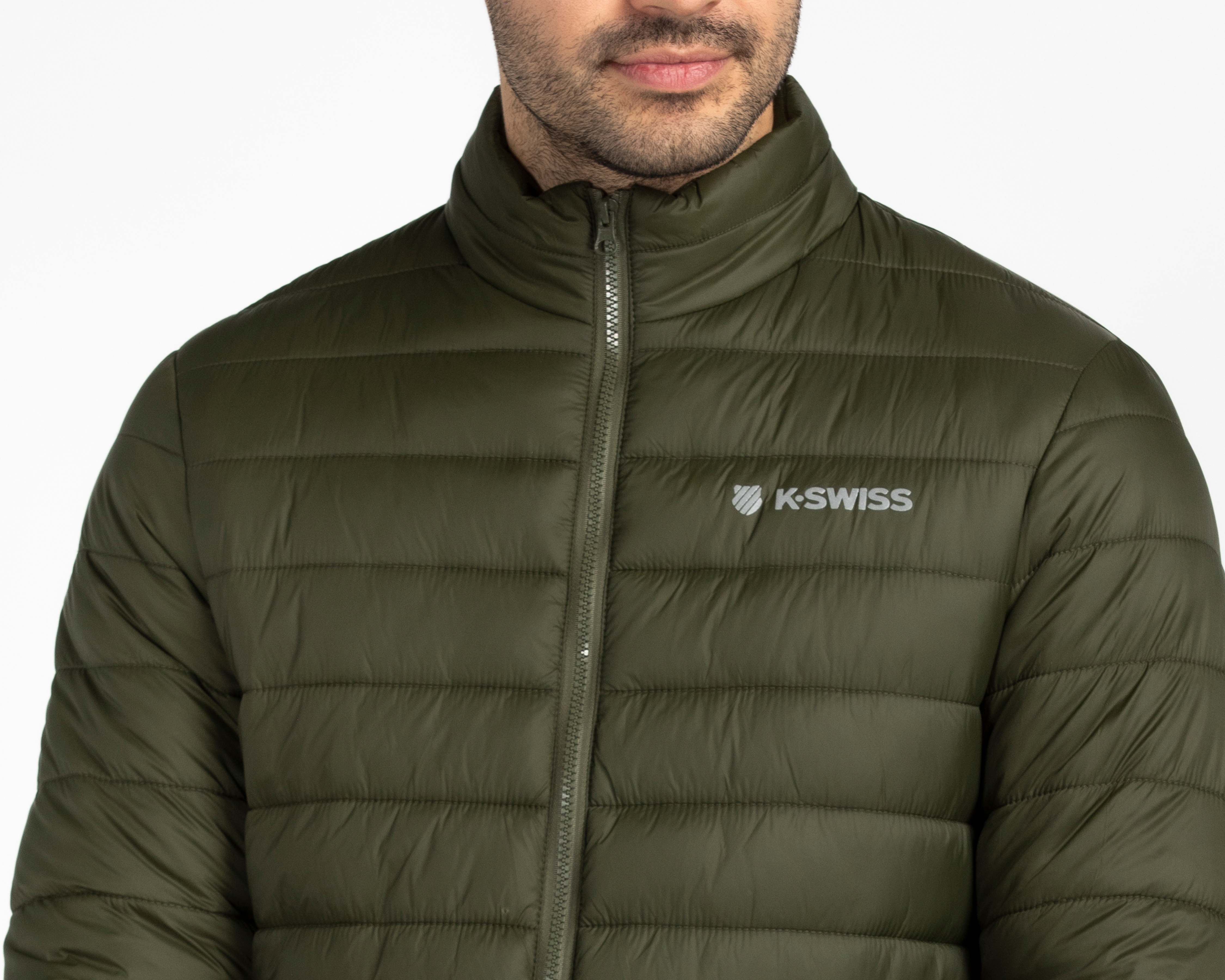 Foto 4 pulgar | Foto 3 | Chamarra Capitonada K-Swiss para Hombre