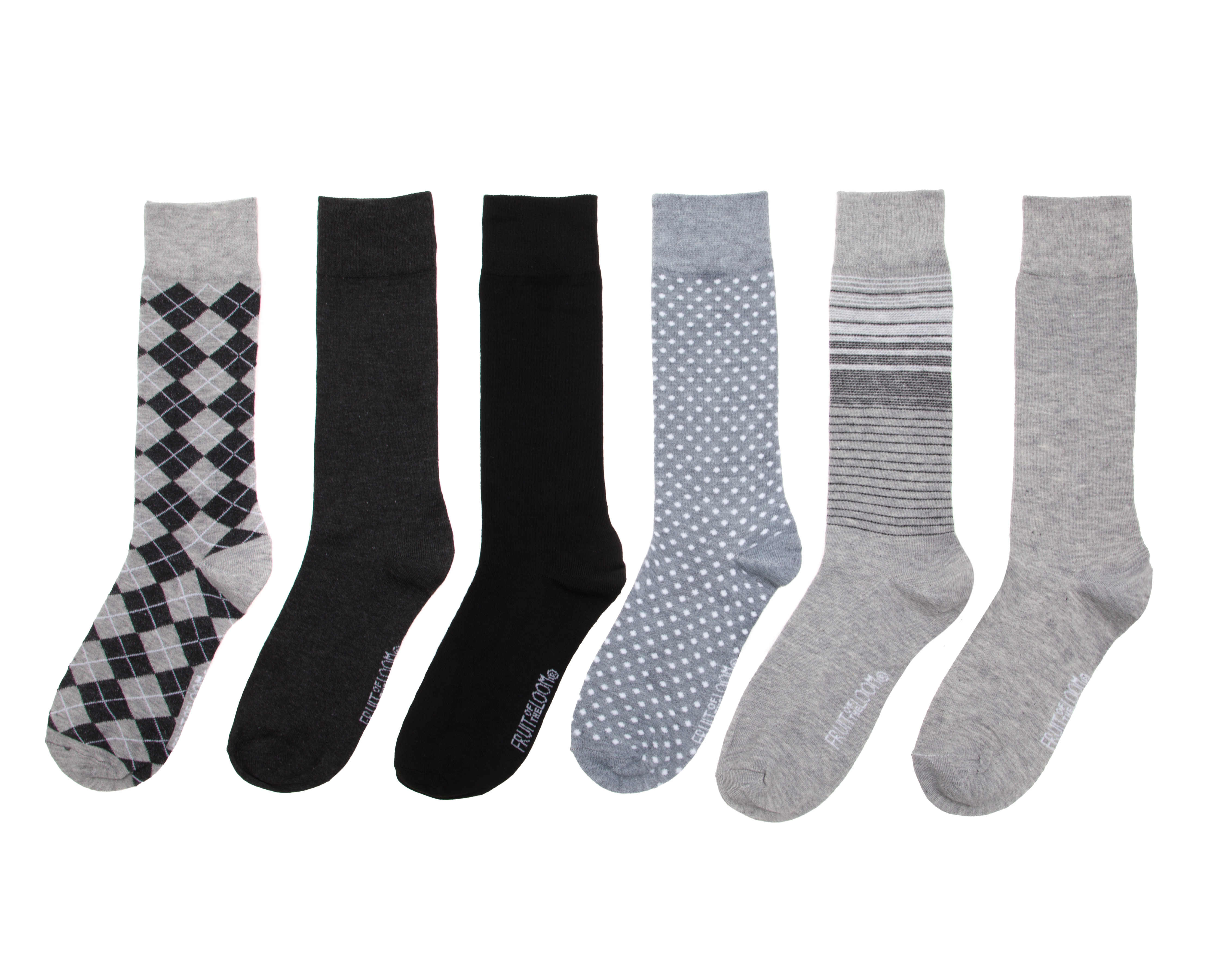 Calcetas de Vestir Fruit of the Loom para Hombre 6 Pares