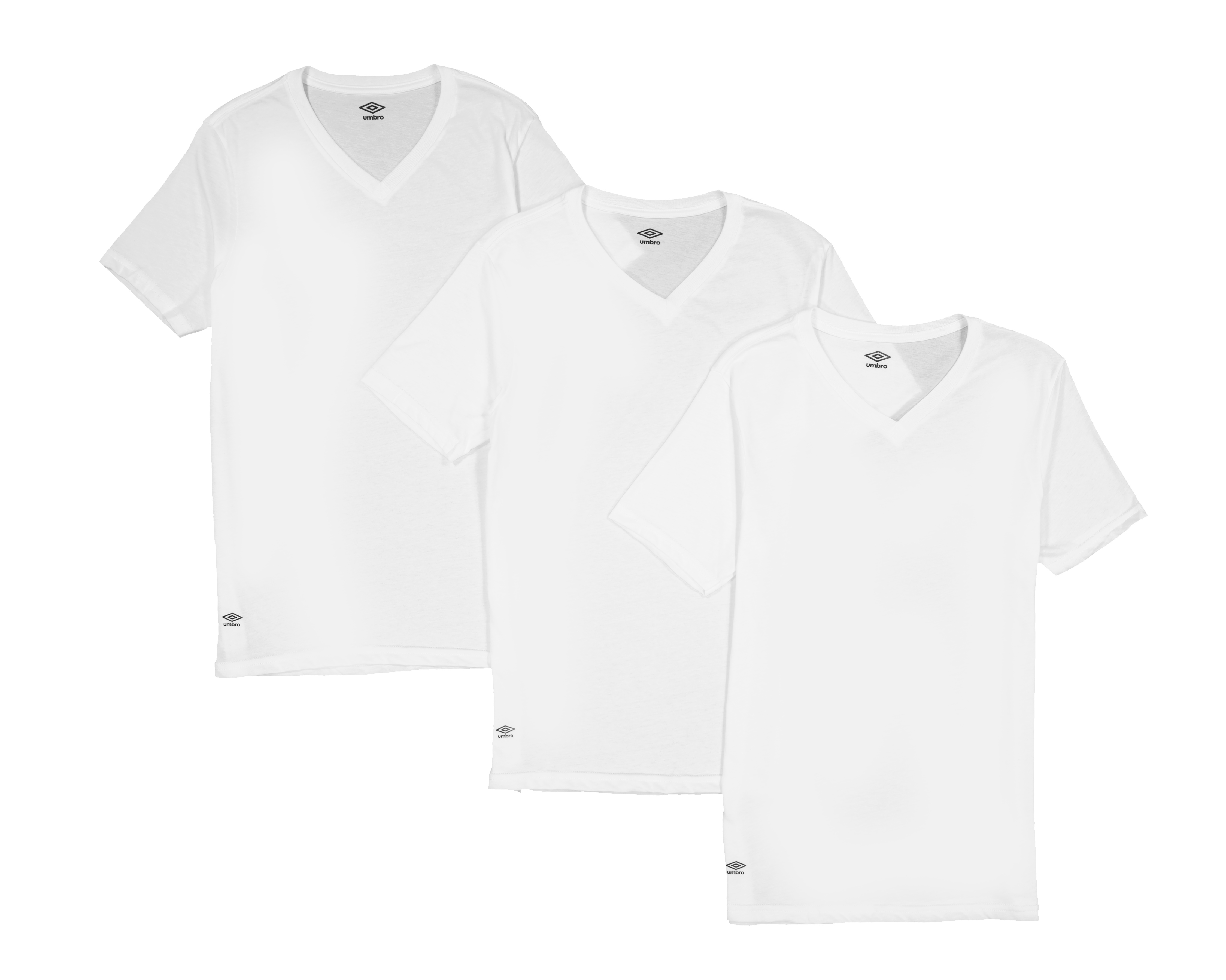 Playera Interior Cuello V Umbro para Hombre 3 Piezas