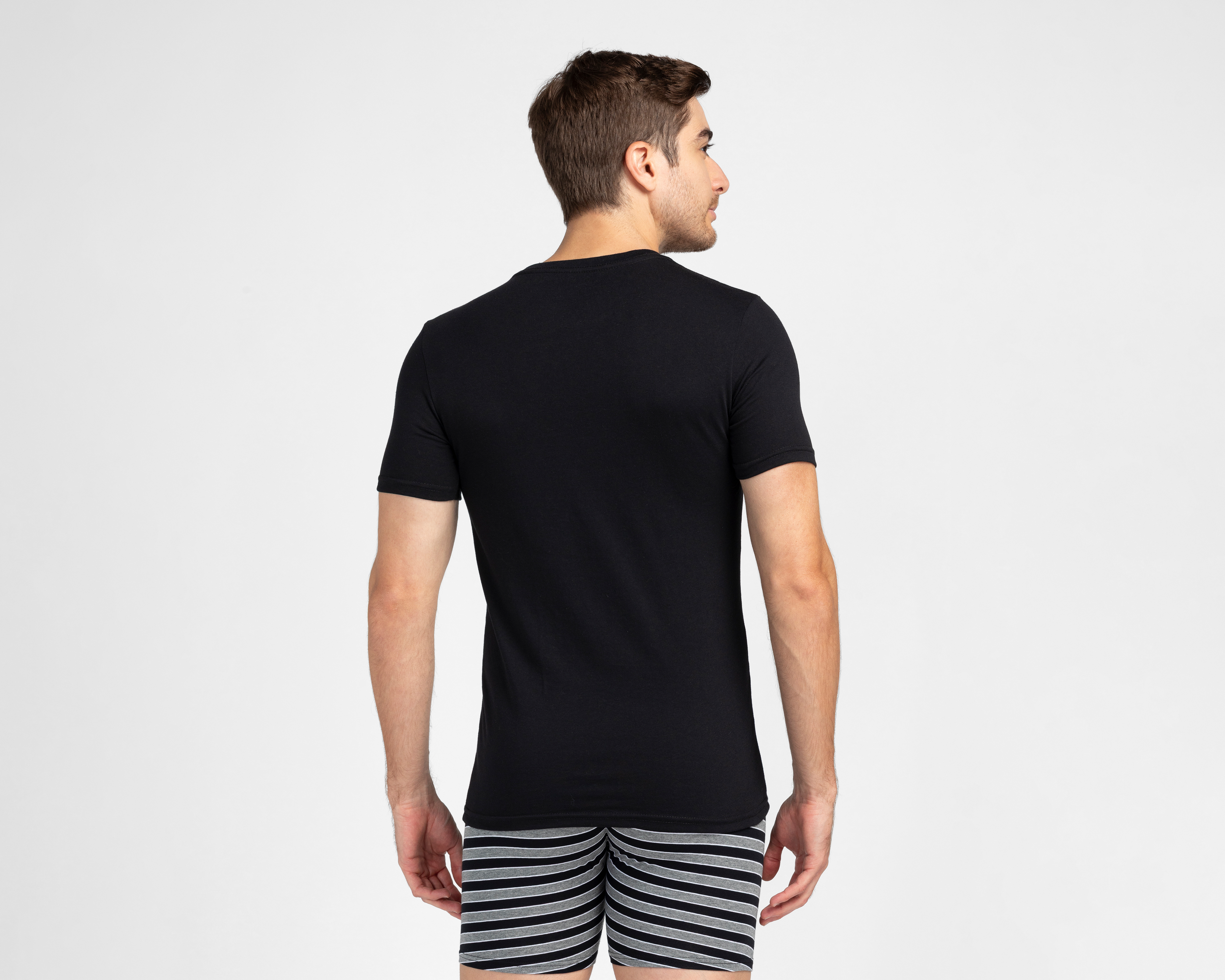 Foto 4 pulgar | Foto 3 | Playera Interior Cuello Redondo Rinbros para Hombre 3 Piezas