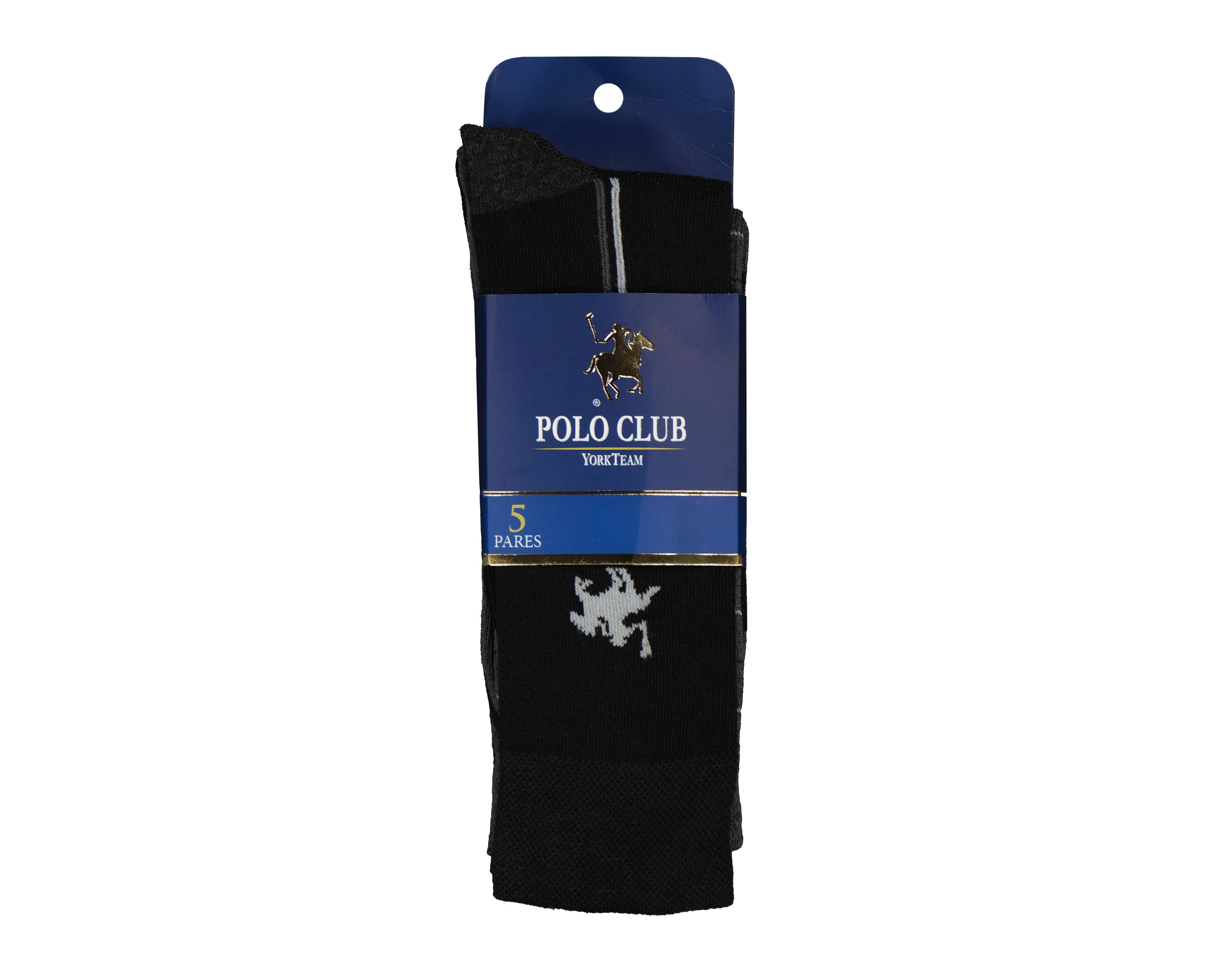 Foto 4 pulgar | Foto 3 | Calcetas Largas de Vestir York Team Polo Club para Hombre 5 Pares