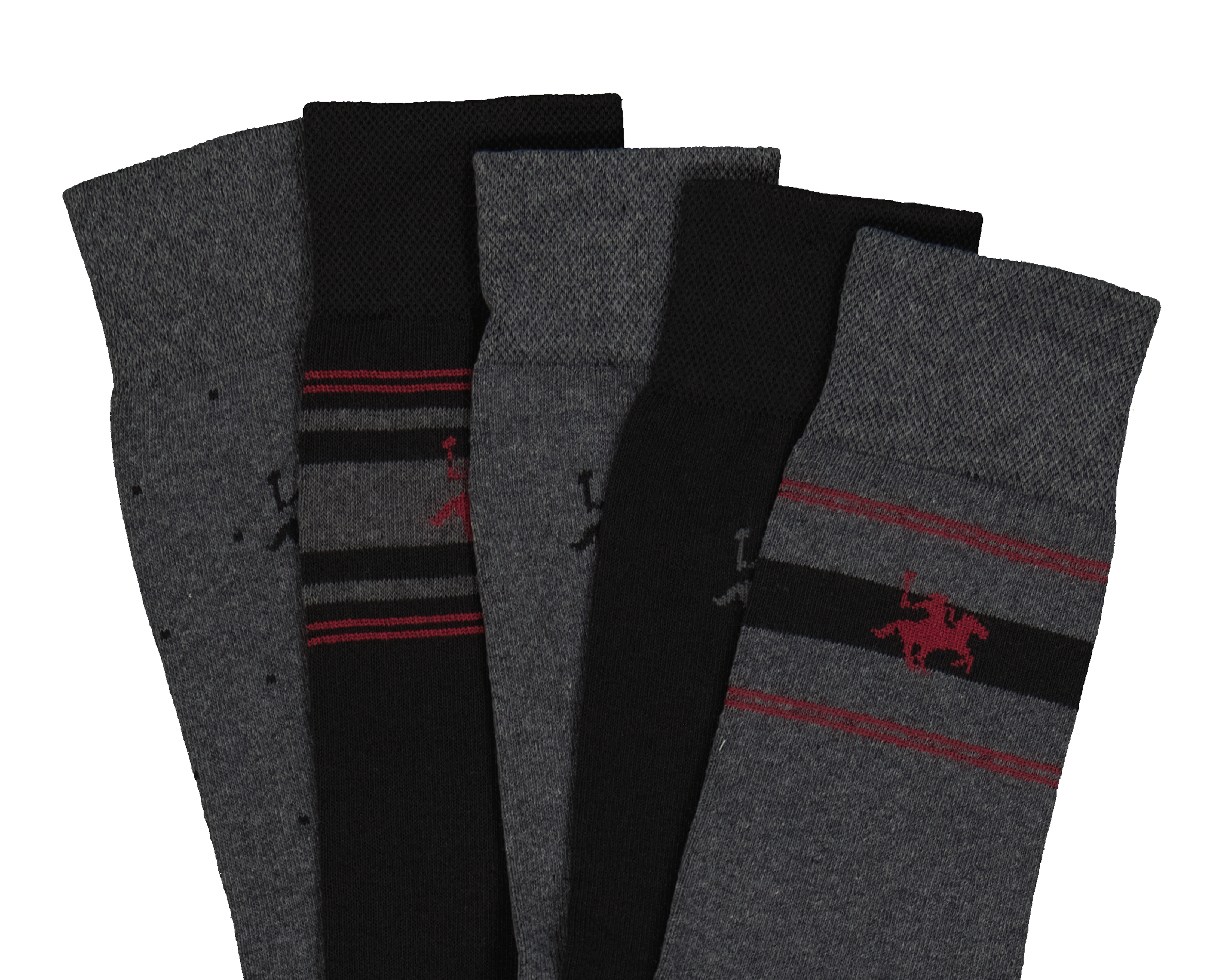 Foto 3 pulgar | Foto 2 | Calcetas Largas York Team Polo Club para Hombre 5 Pares