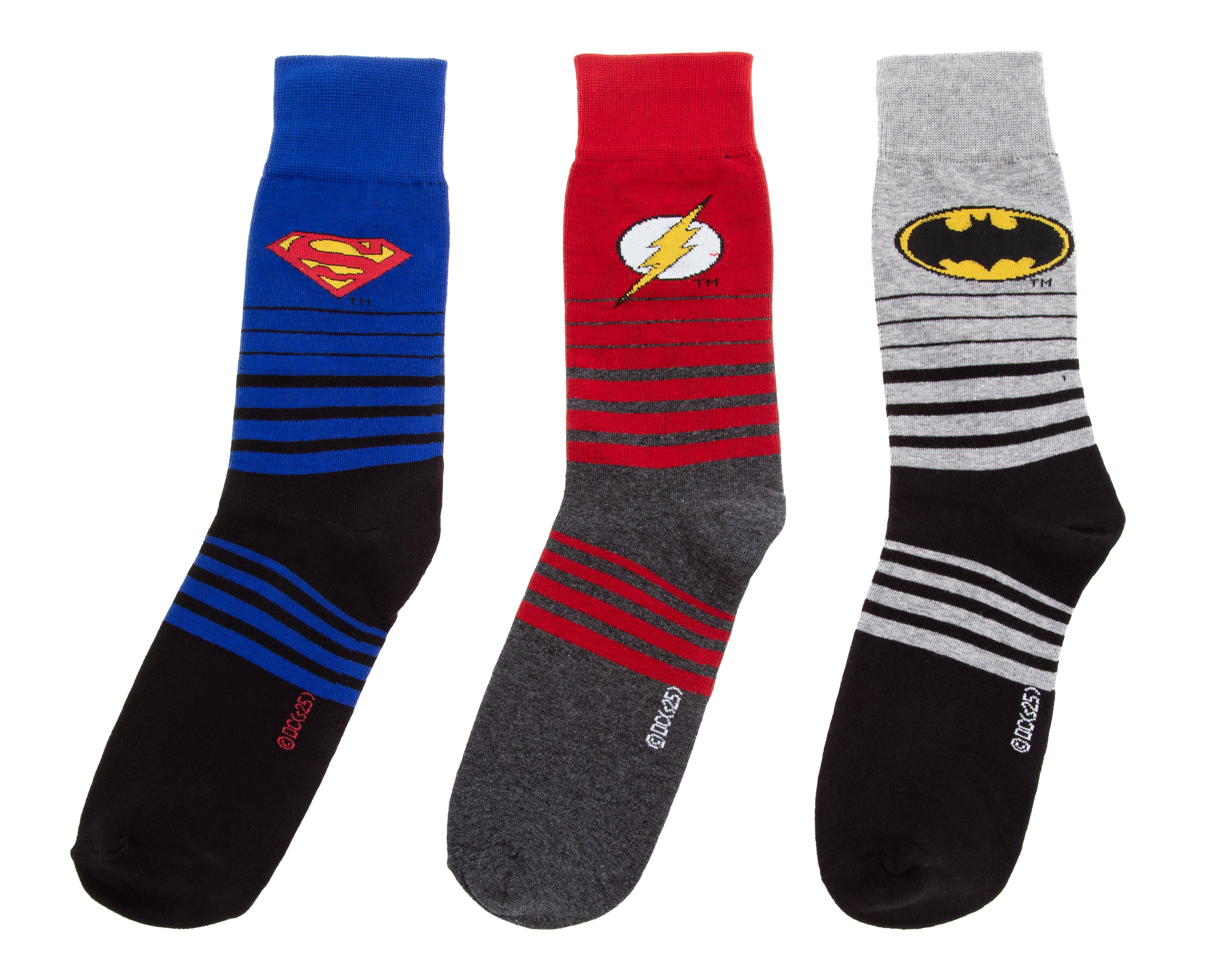 Foto 2 pulgar | Foto 1 | Calcetas Largas Justice League para Hombre 3 Pares