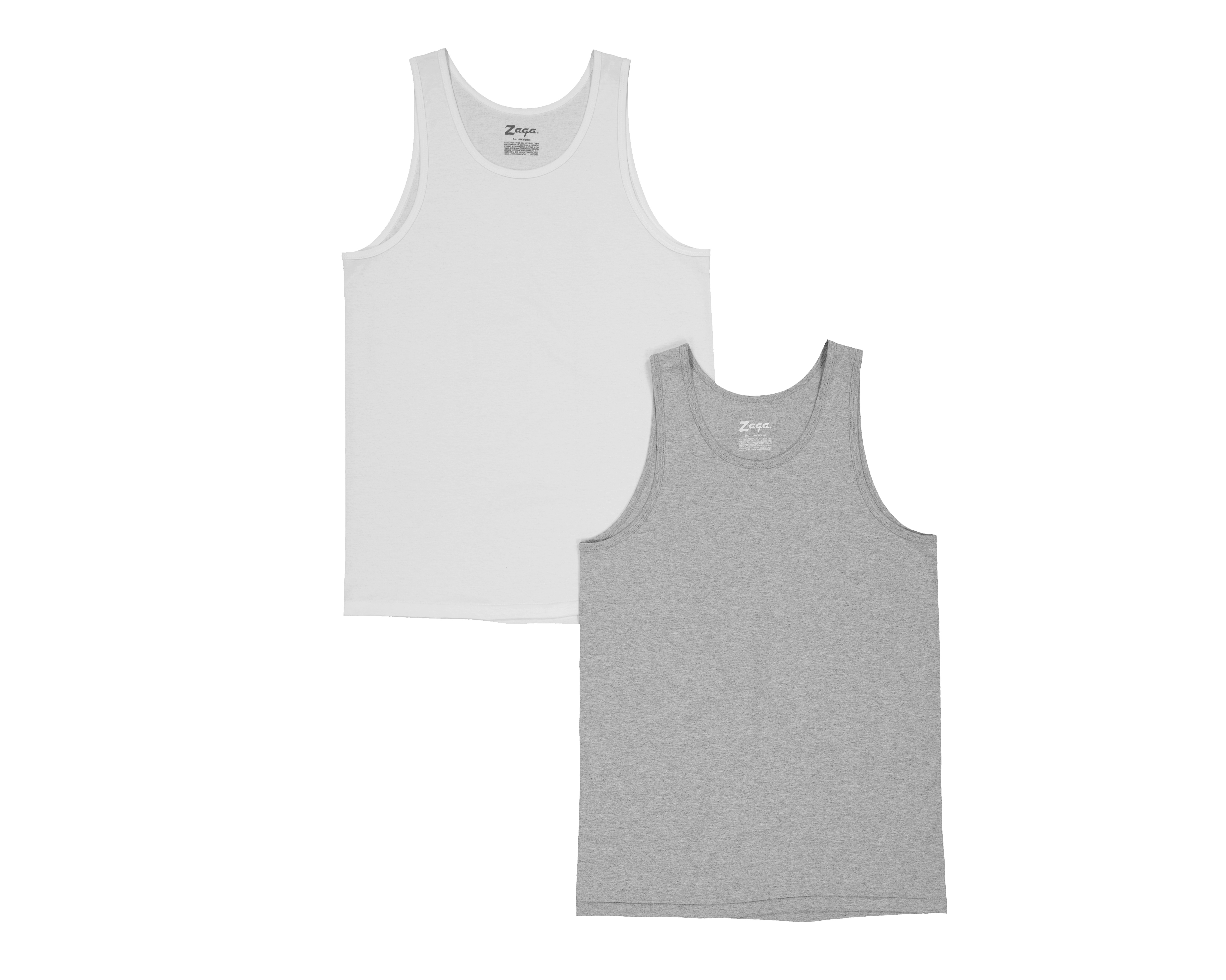Camiseta Interior sin Mangas Zaga para Hombre 2 Piezas
