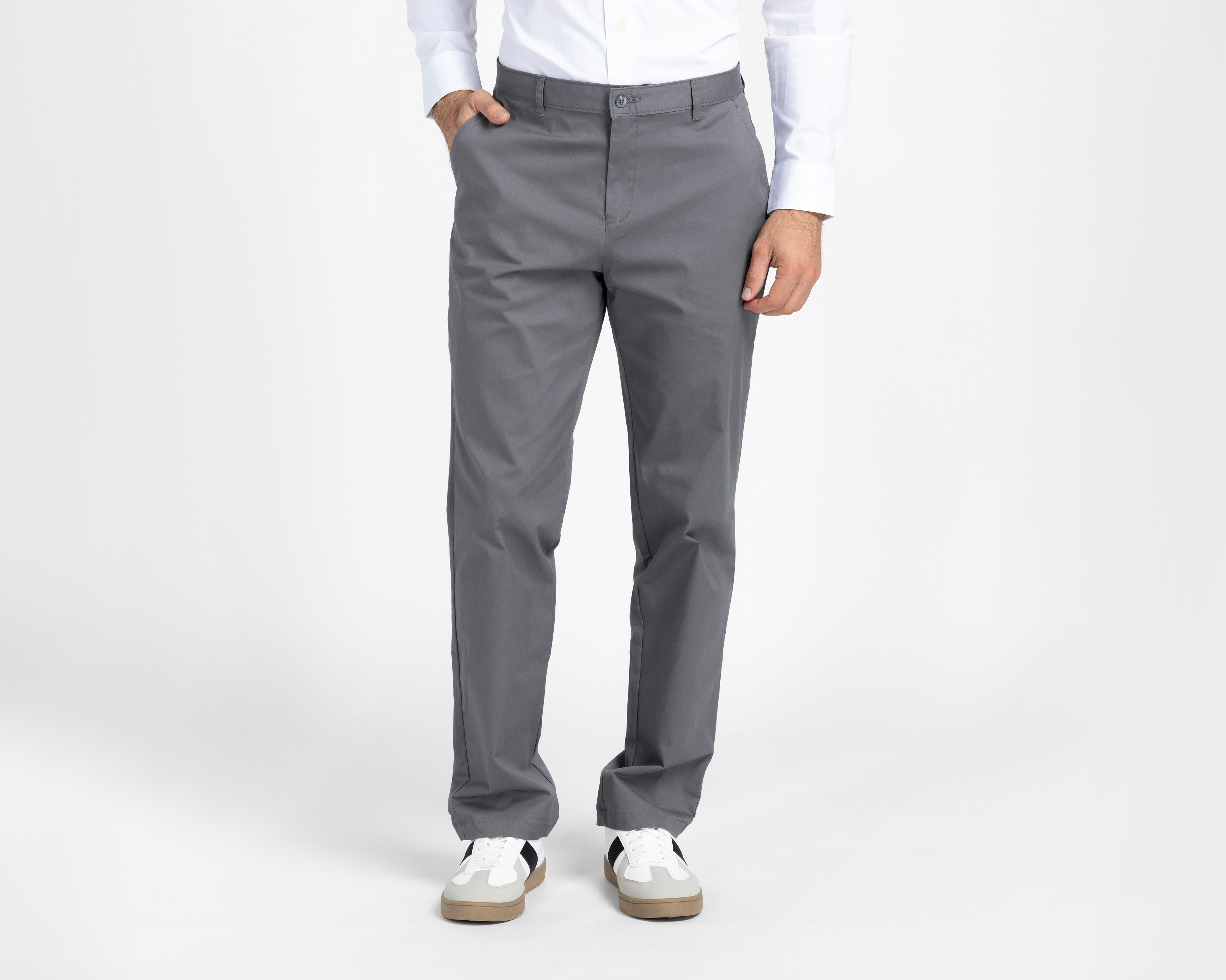Pantalón Chino Porto Sur Gris para Hombre