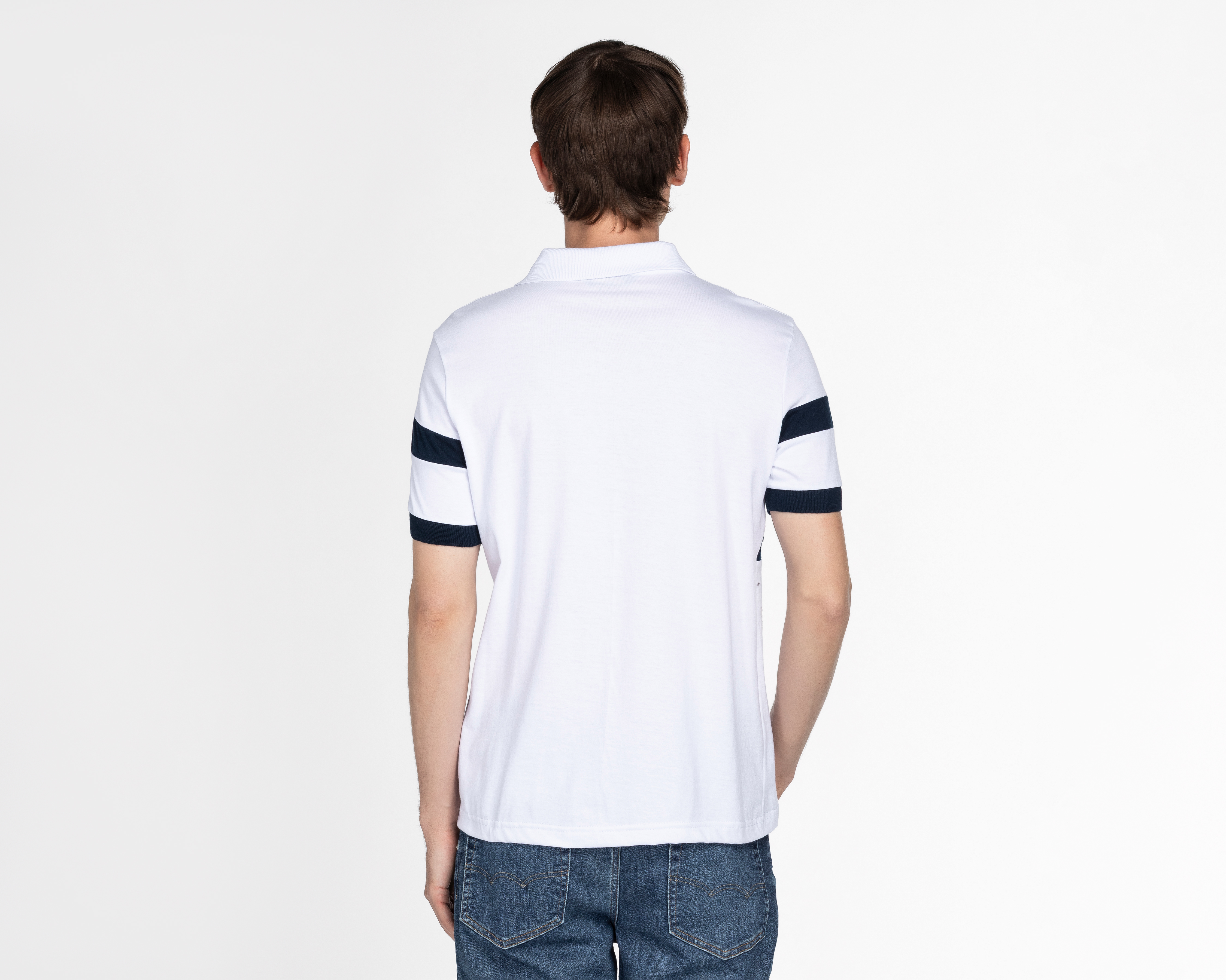 Foto 3 pulgar | Foto 2 | Playera Polo York Team Polo Club Blanca para Hombre