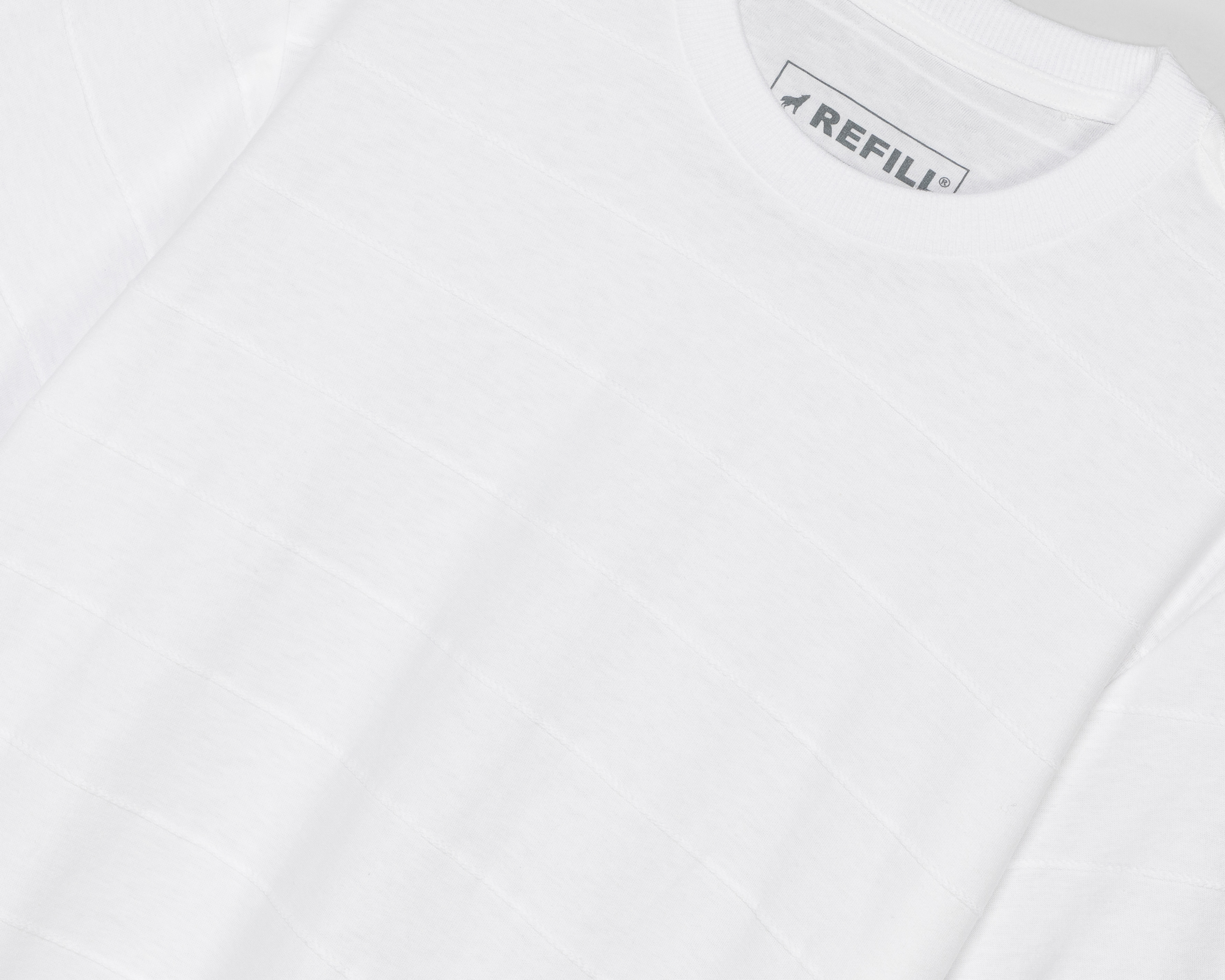 Foto 3 | Foto 3 | Playera de Cuello Redondo Blanca Refill para Hombre