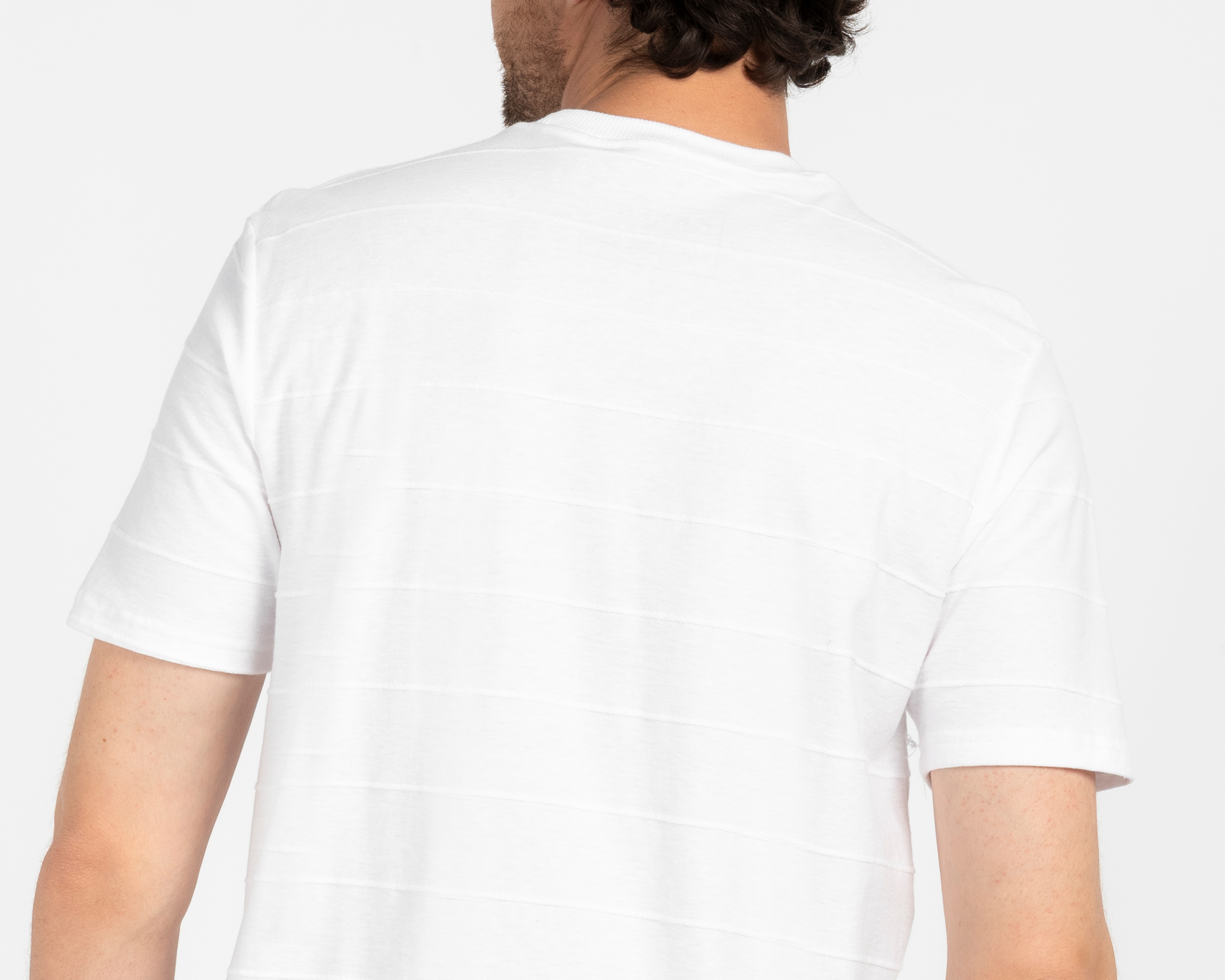 Foto 6 pulgar | Foto 5 | Playera de Cuello Redondo Blanca Refill para Hombre