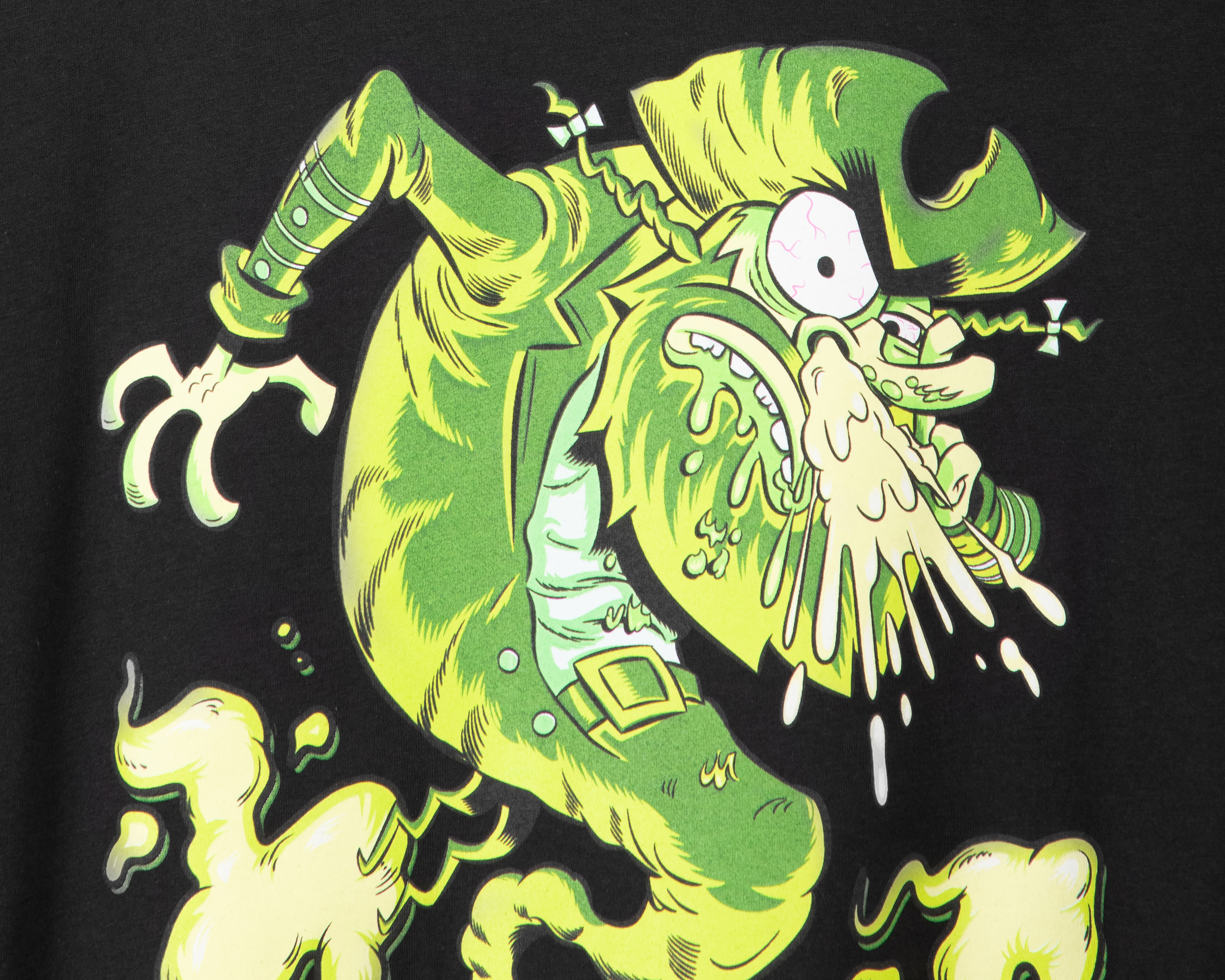 Foto 4 pulgar | Foto 3 | Playera de Cuello Redondo Negra Bob Esponja para Hombre