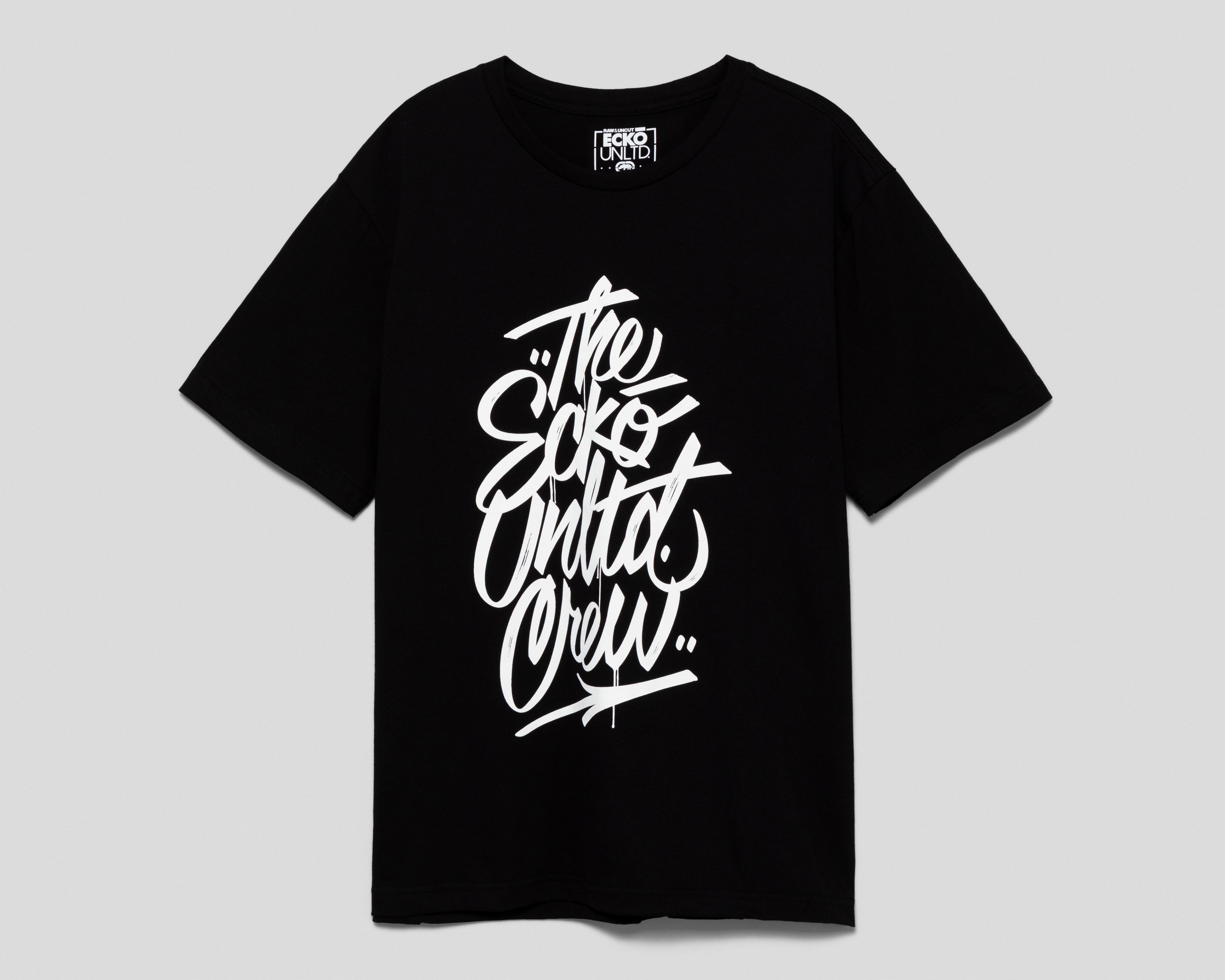 Playera de Cuello Redondo Negra Ecko Unltd. para Hombre