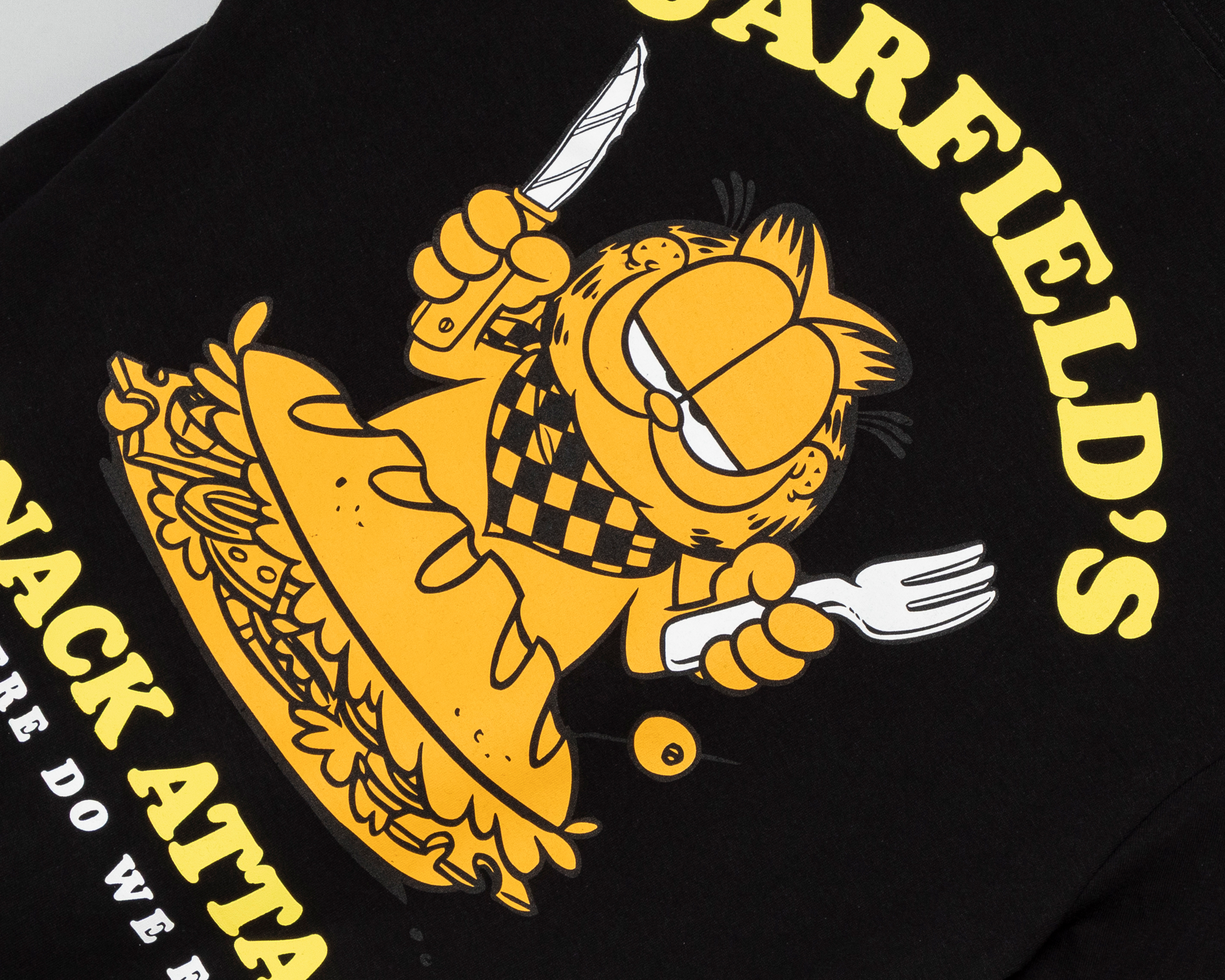 Foto 4 | Foto 4 | Playera de Cuello Redondo Negra Garfield para Hombre